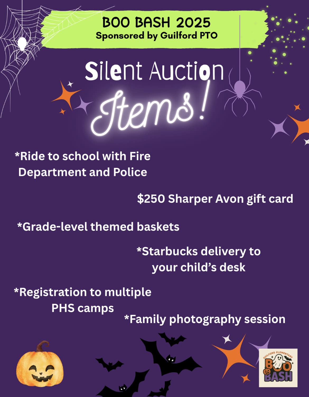 Guilford - Boo Bash 🌟Spotlight🌟 Silent Auction! We have over 70 ...