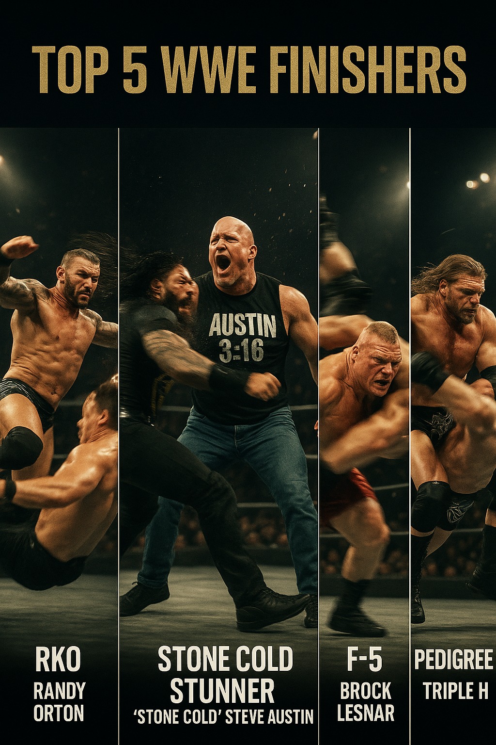 Wrestling - Top 5 WWE Finishers of all time 💯 | Facebook