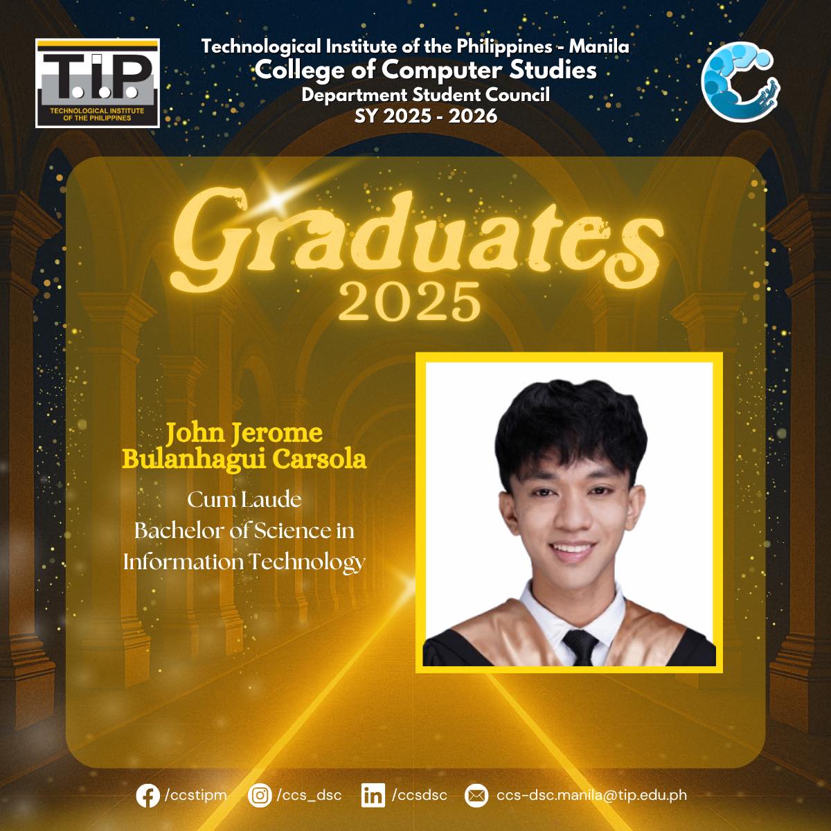 College of... - College of Computer Studies - TIP Manila