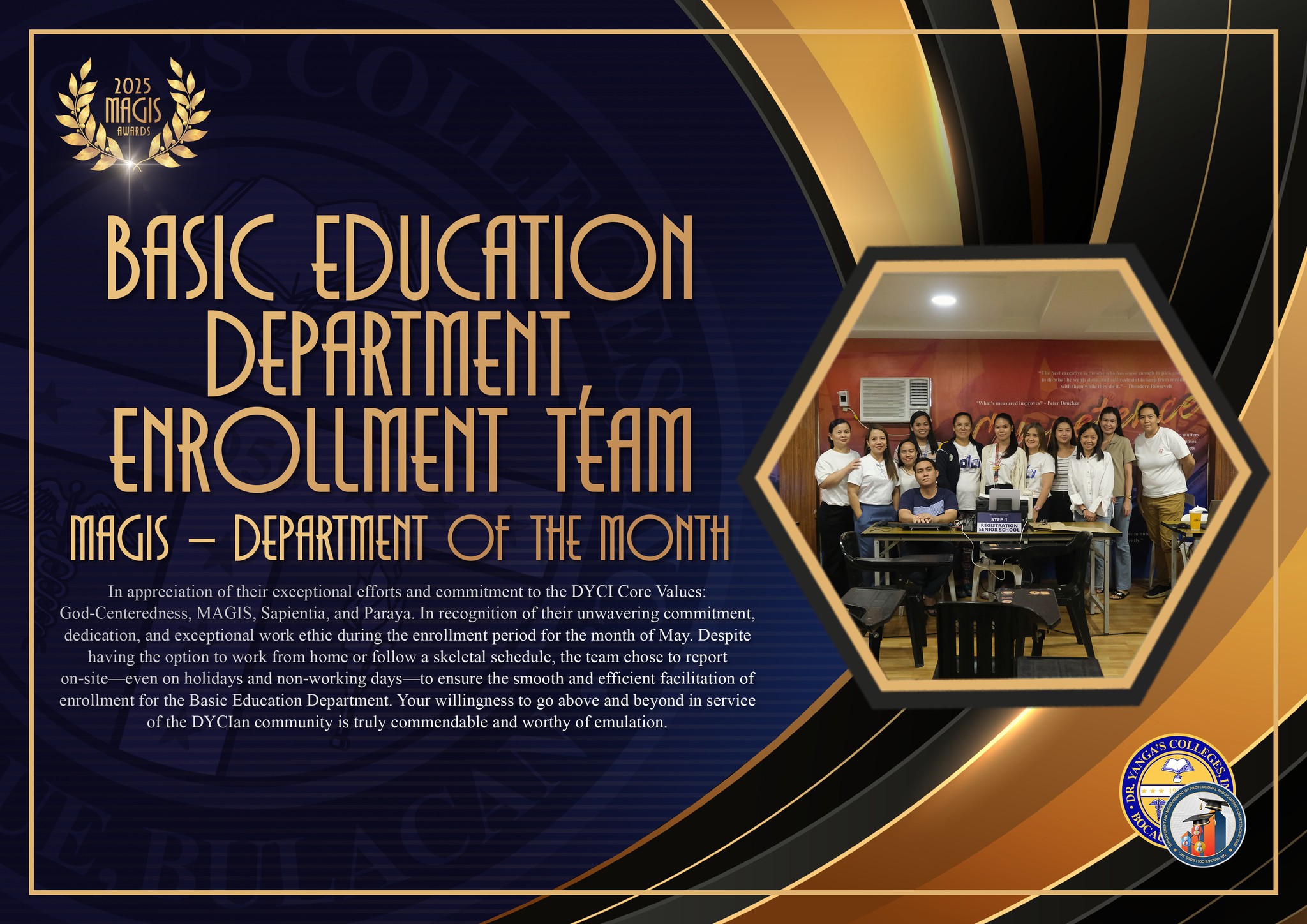 Congratulations to our Magis... - Dr. Yanga's Colleges, Inc. | Facebook