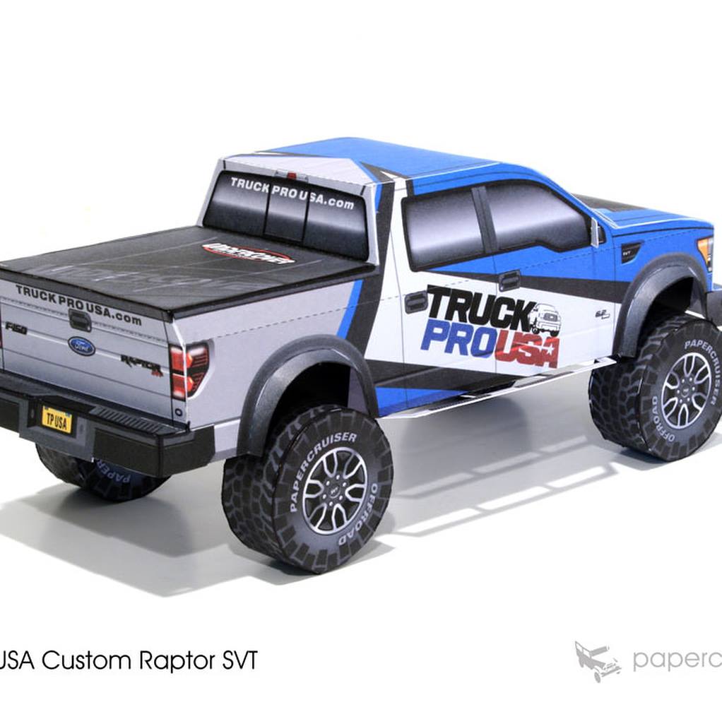 Paper Cruiser - Ford raptor paper model #raptor