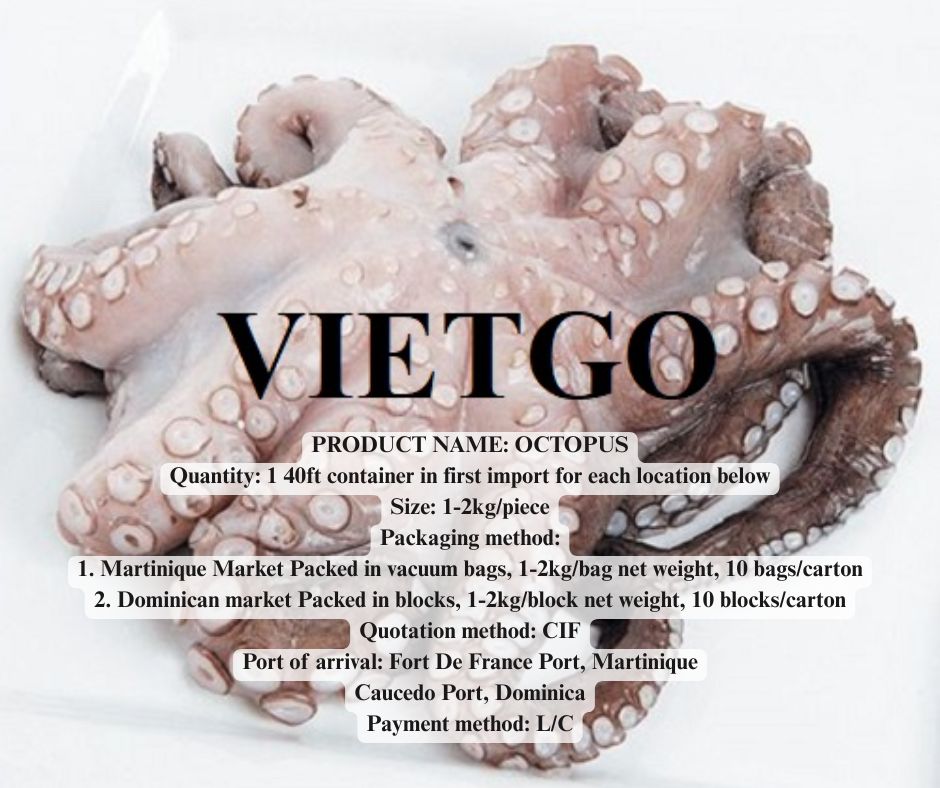 VIETGO.vn - 🐙 [Update] Octopus Export Order to Martinique and Dominica ...