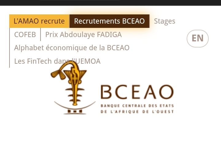 JOBS - 🚨 La Banque Centrale des États de l'Afrique de l'Ouest (BCEAO ...