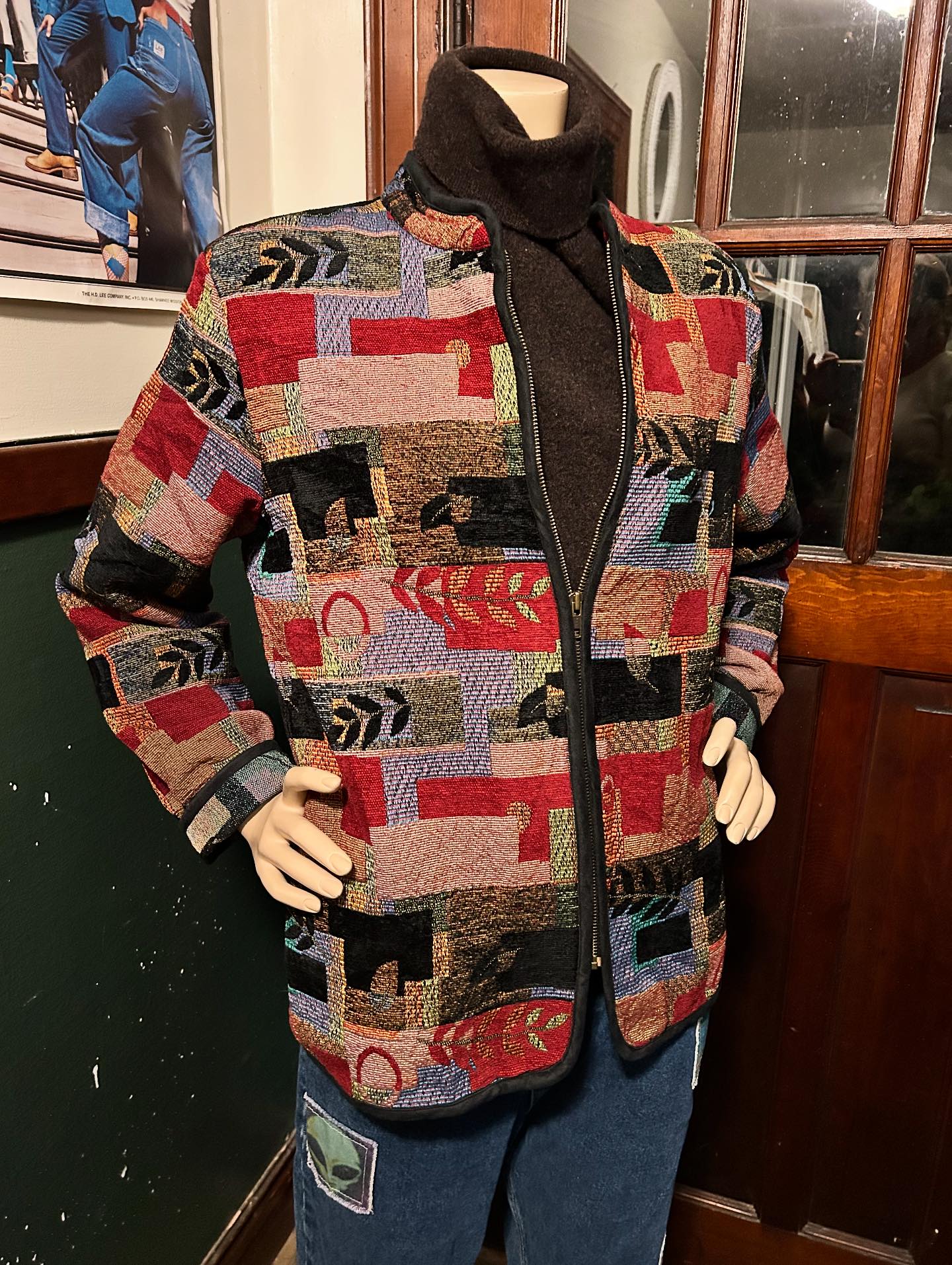 90s tapestry-style jacket by Tradition Country Collection. Bold 