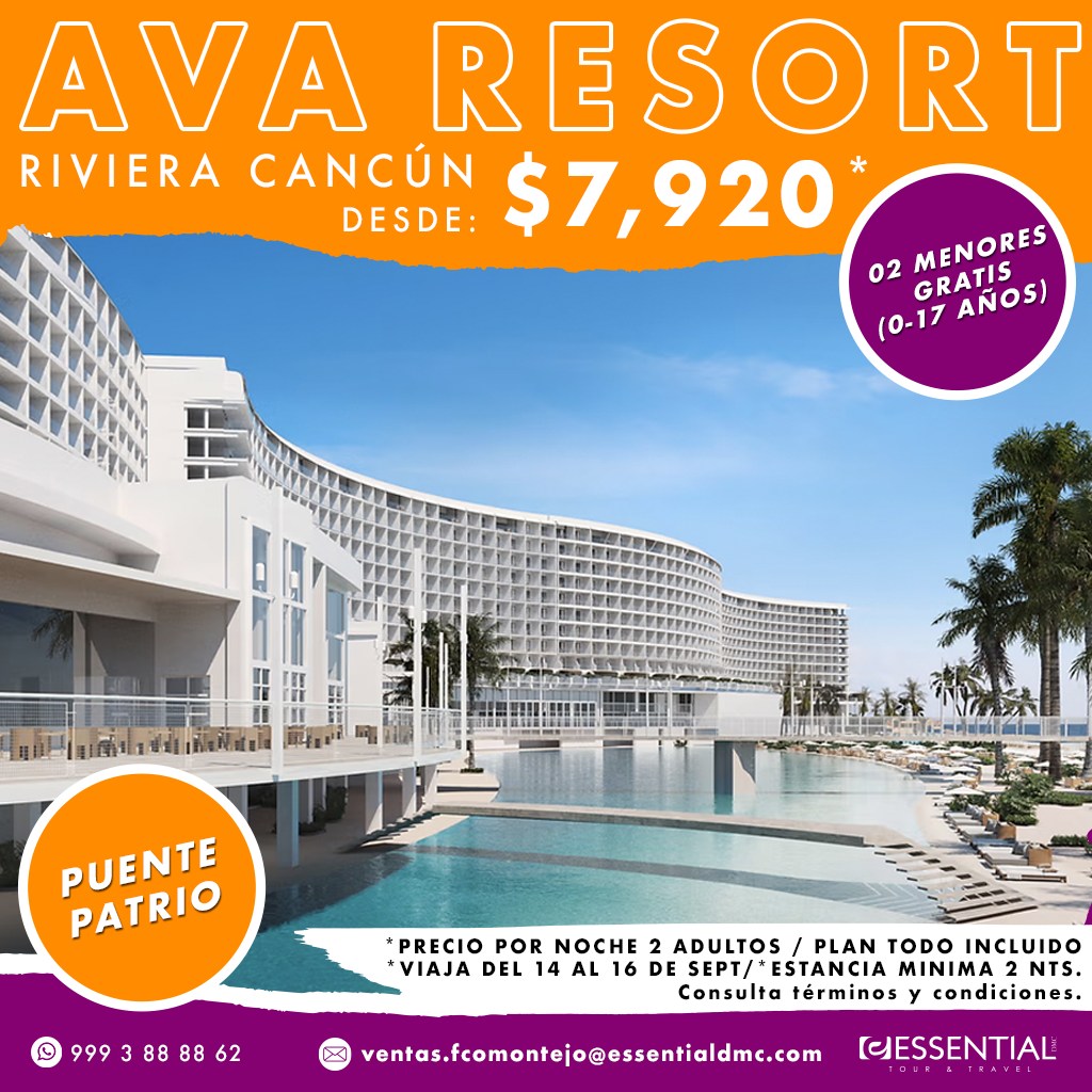 Essential - 🆄🅻🆃🅸🅼🅰 🅷🅰🅱🅸🆃🅰🅲🅸🅾🅽 💎🌴😎 AVA RESORT CANCÚN🌴😎💎 💰 Precio por ...