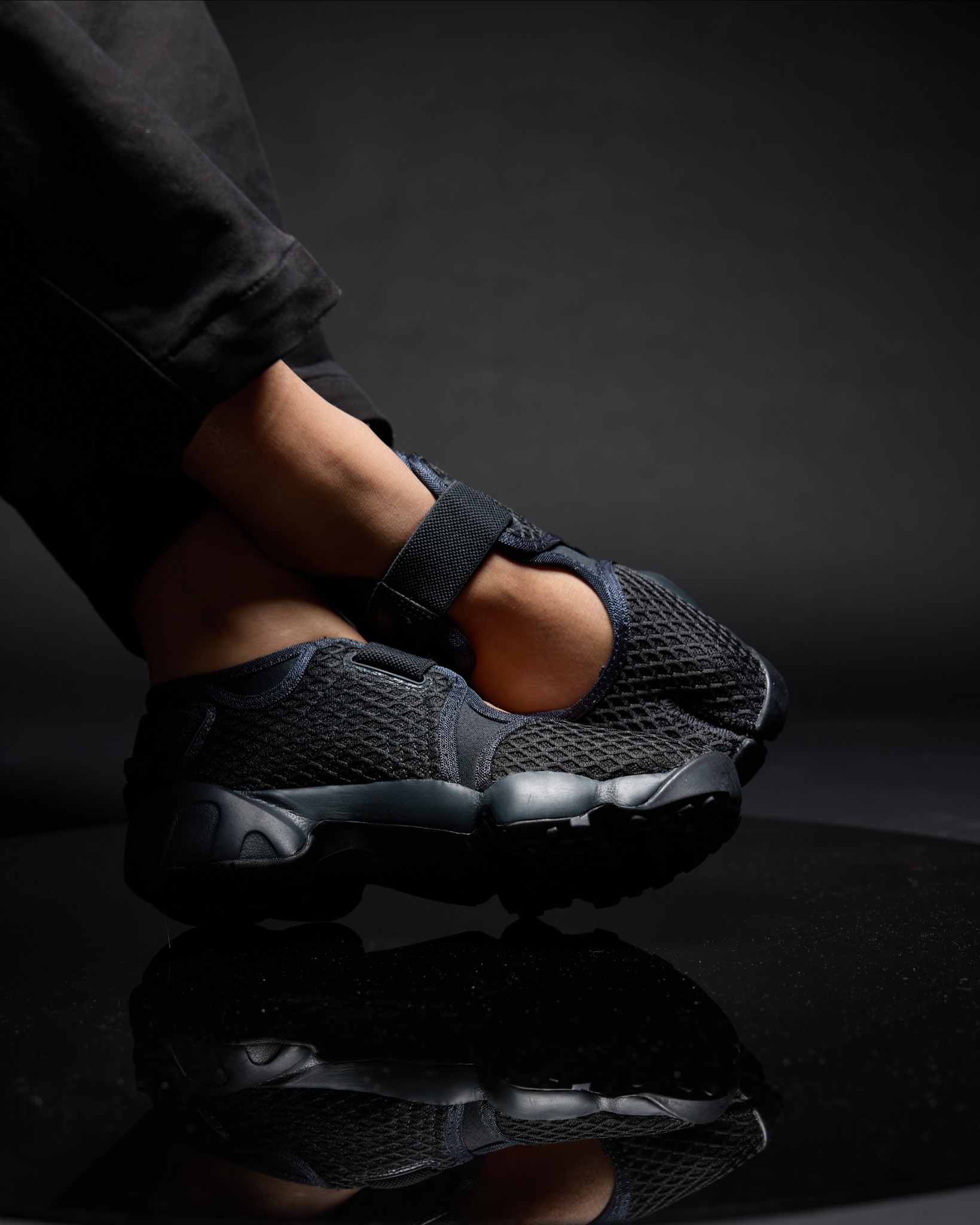 Rift Mens Nike Air Rift Breathe Triple Black Nike Air Rift Breathe 