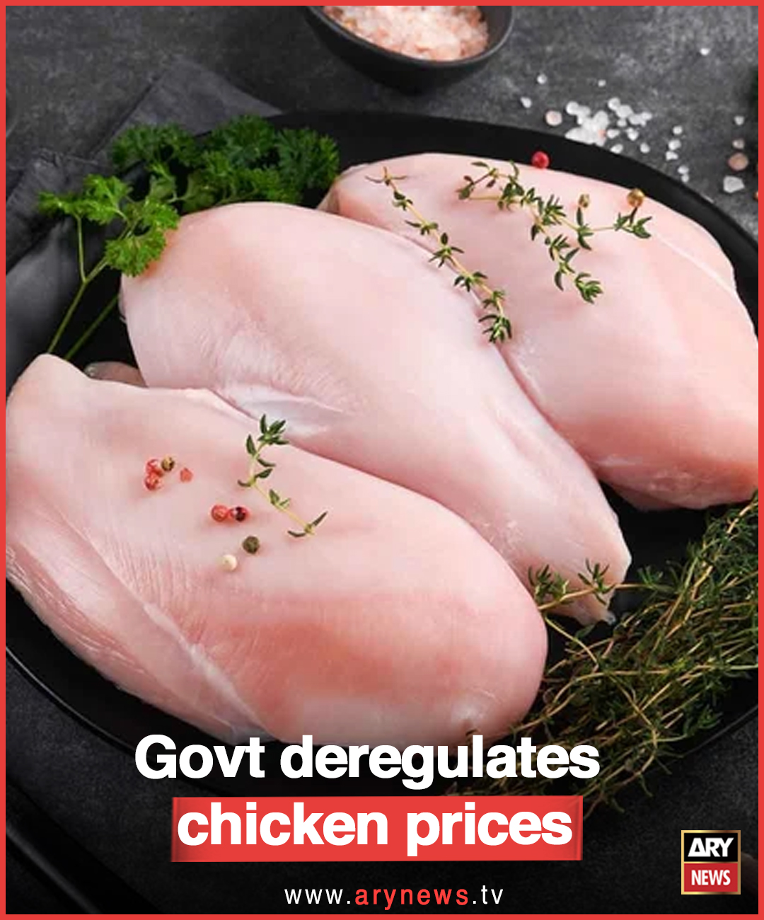 ARY News - Govt deregulates chicken prices More details: https ...