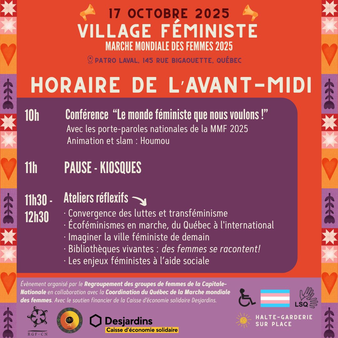 Coordination du Québec de la Marche mondiale des femmes - CQMMF added a ...