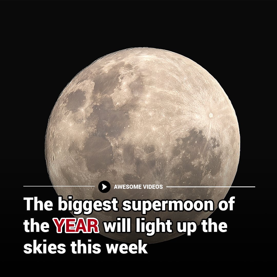 Awesome Videos - 🌕 The biggest supermoon of the year is... | Facebook