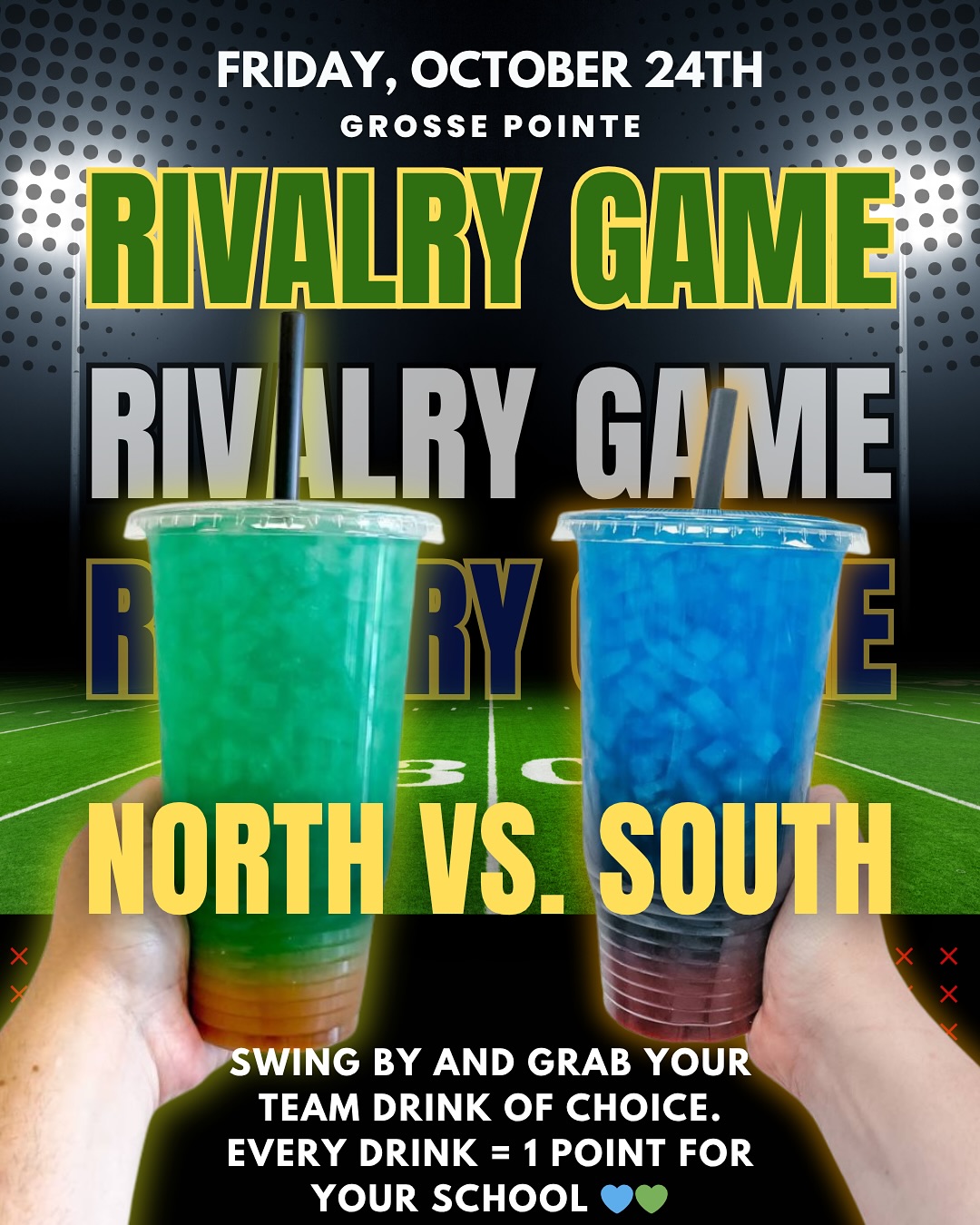 💙💚 RIVALRY DAY IN THE... - Village Nutrition - Grosse Pointe | Facebook
