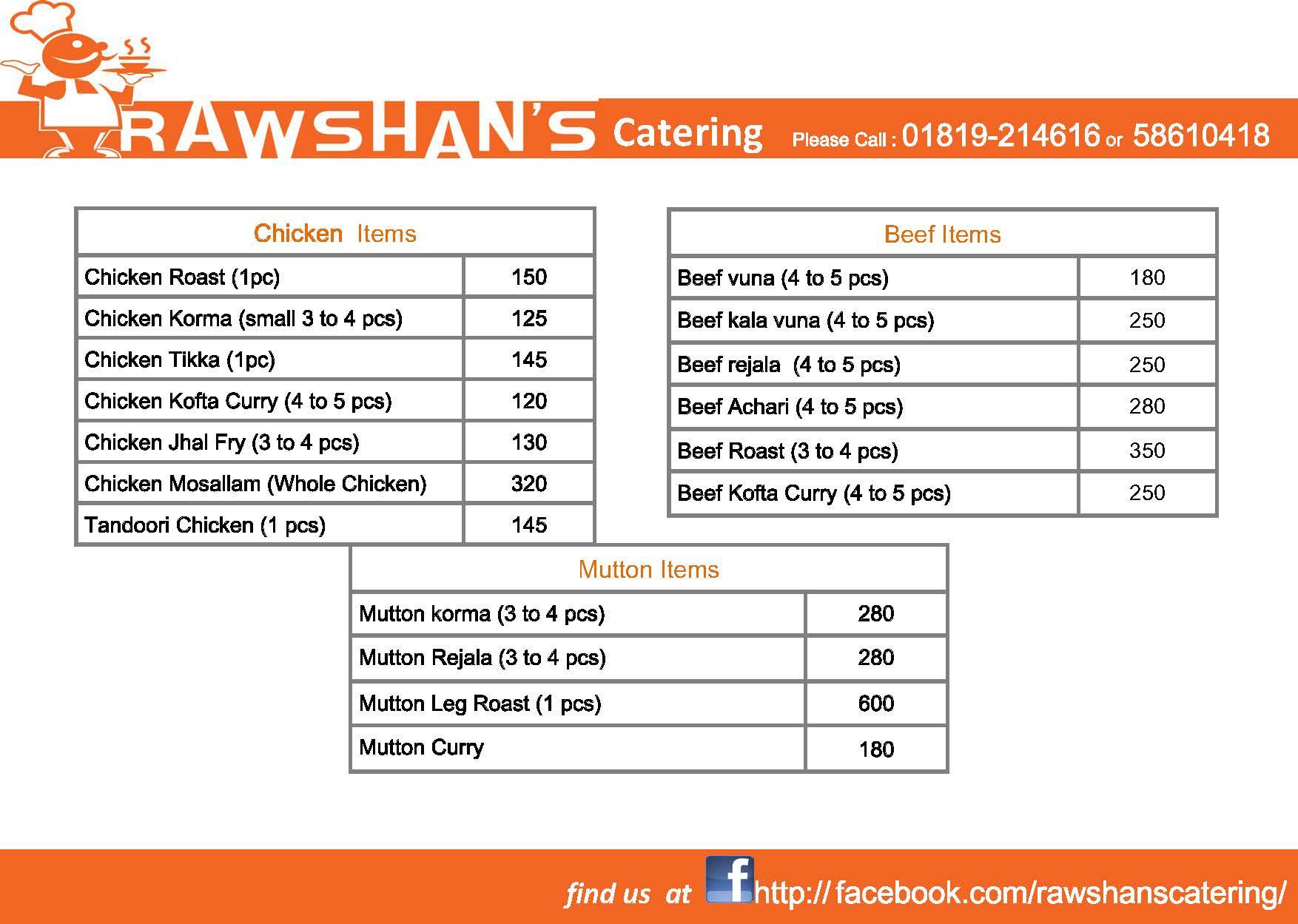 Rawshan's Catering | Dhaka