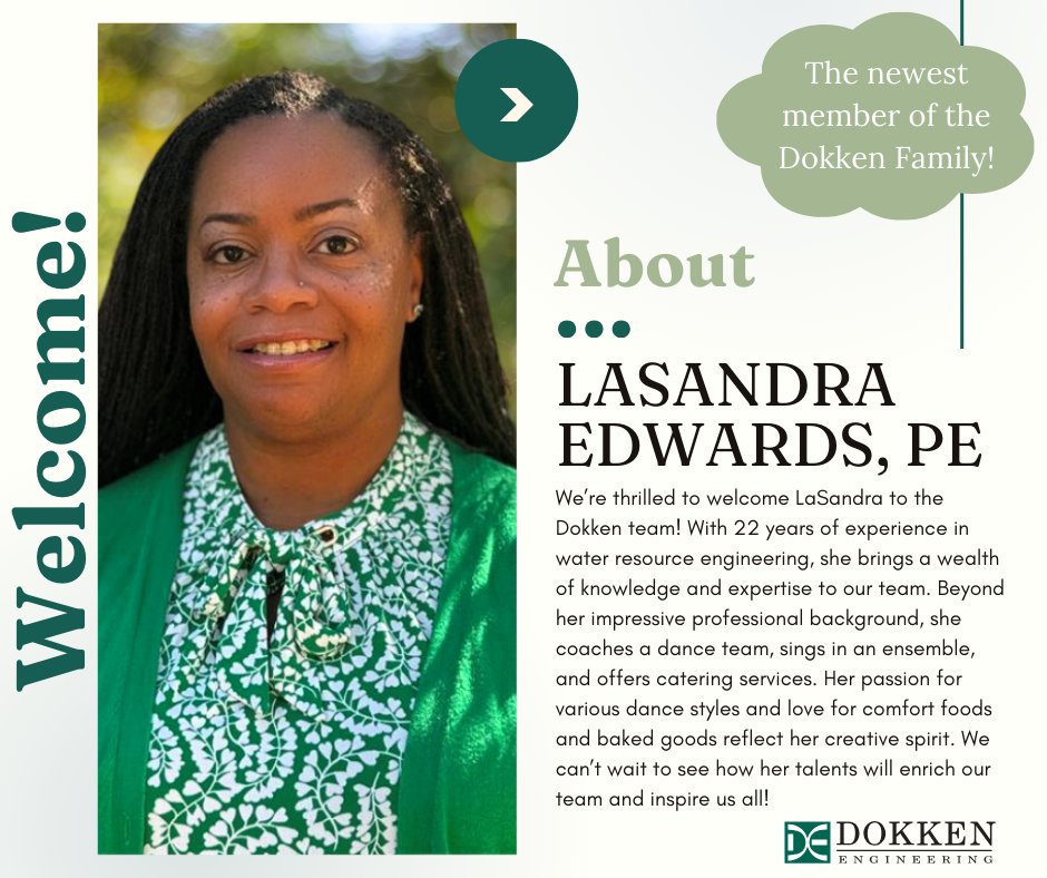 We are thrilled to have LaSandra as... - Dokken Engineering