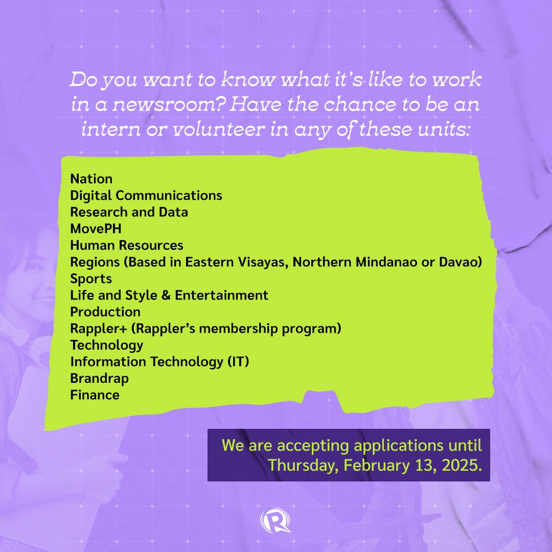 Rappler - Rappler is on the lookout for talented and...