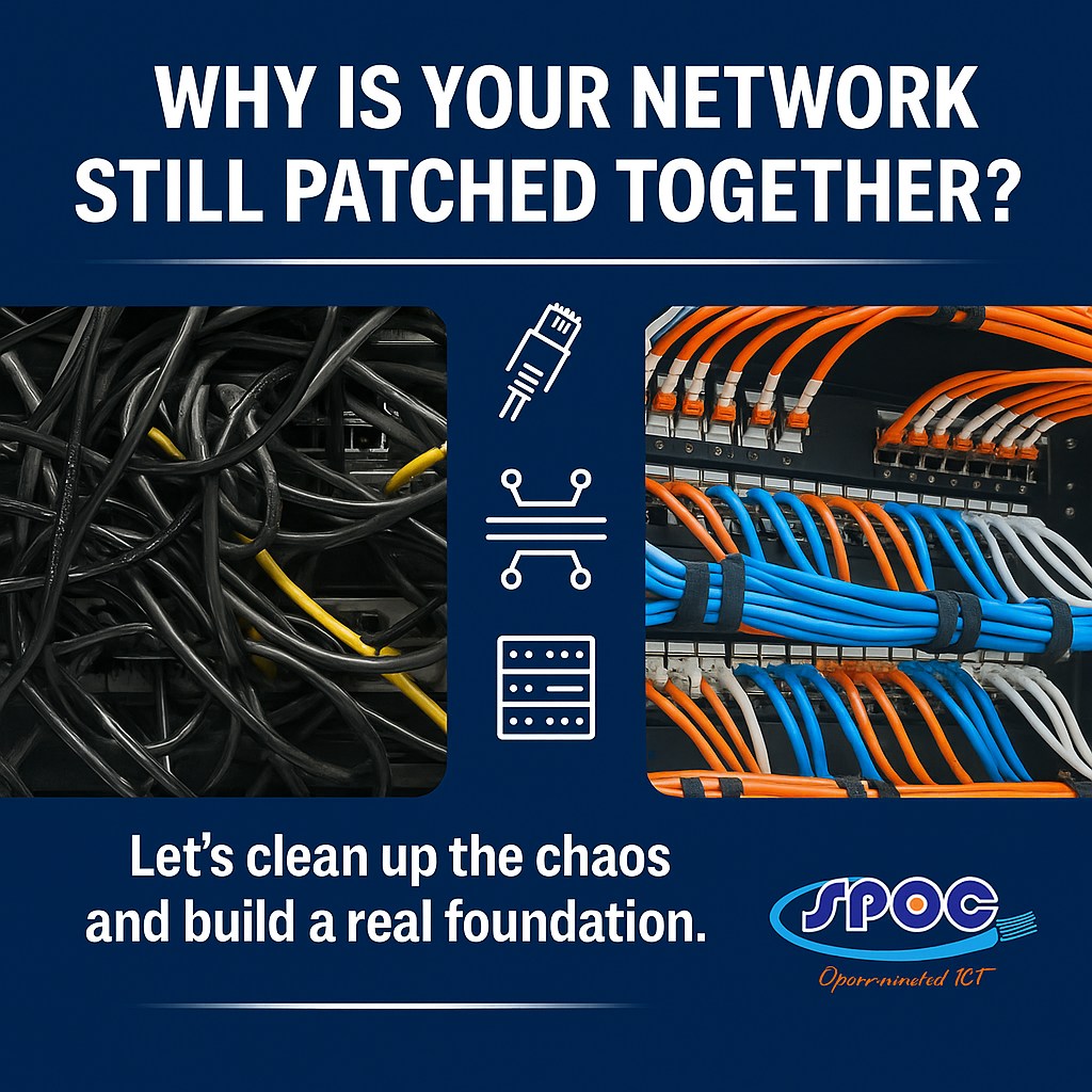 SPOC - Network Infrastructure – www.spocsa.co.za Tangled cables and ...