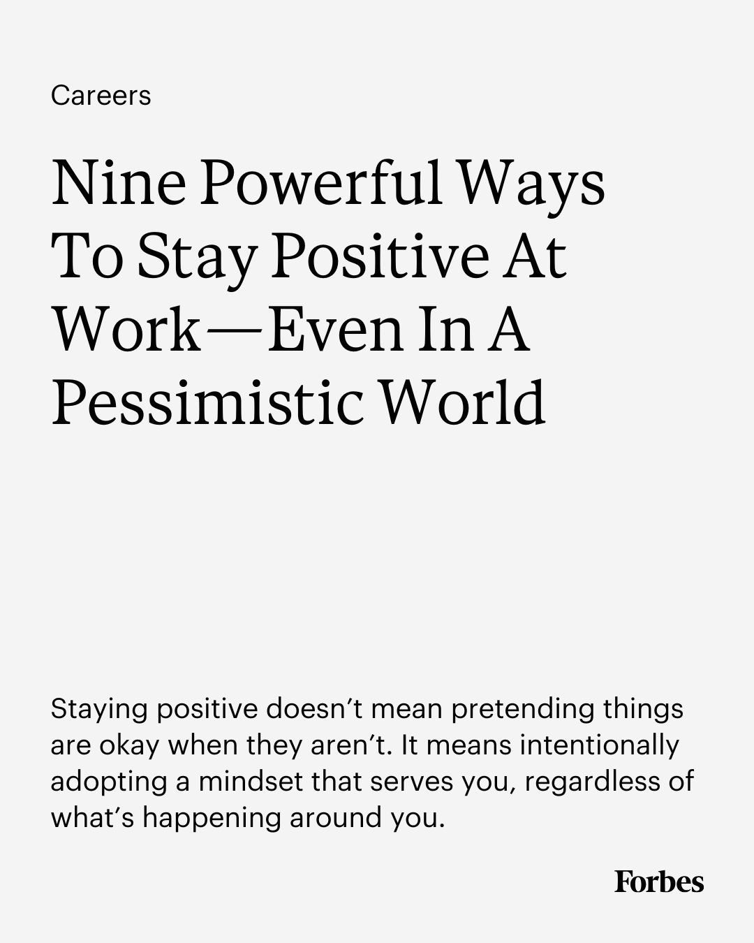 Forbes - Negativity and fear can reduce productivity in the workplace ...