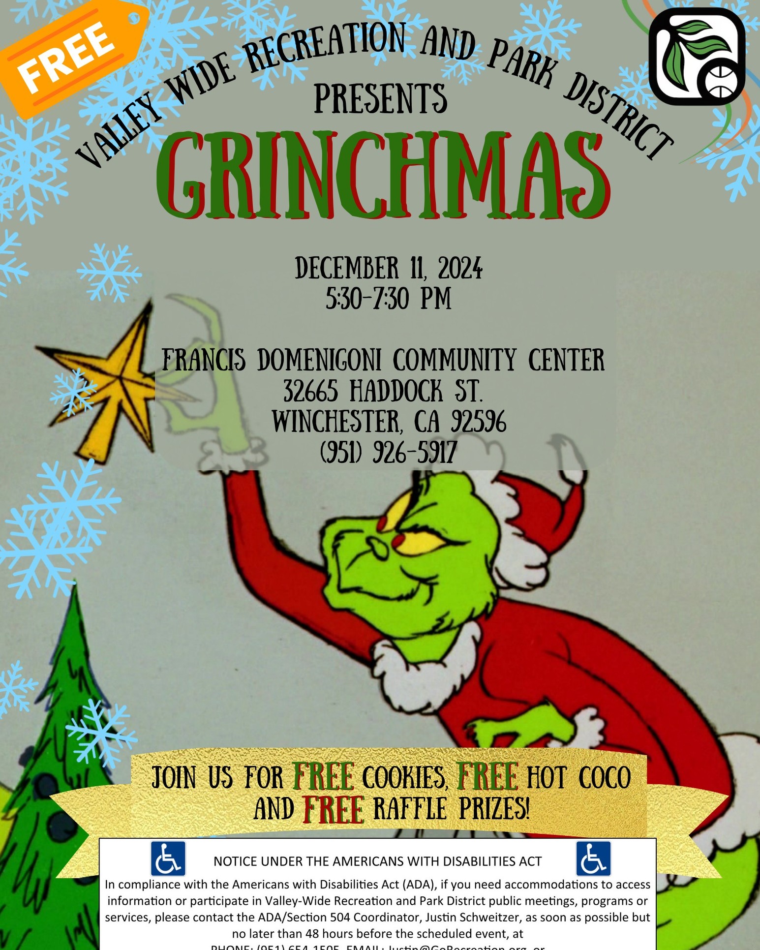 Valley-Wide - The Grinch will be visiting the Francis Domenigoni ...