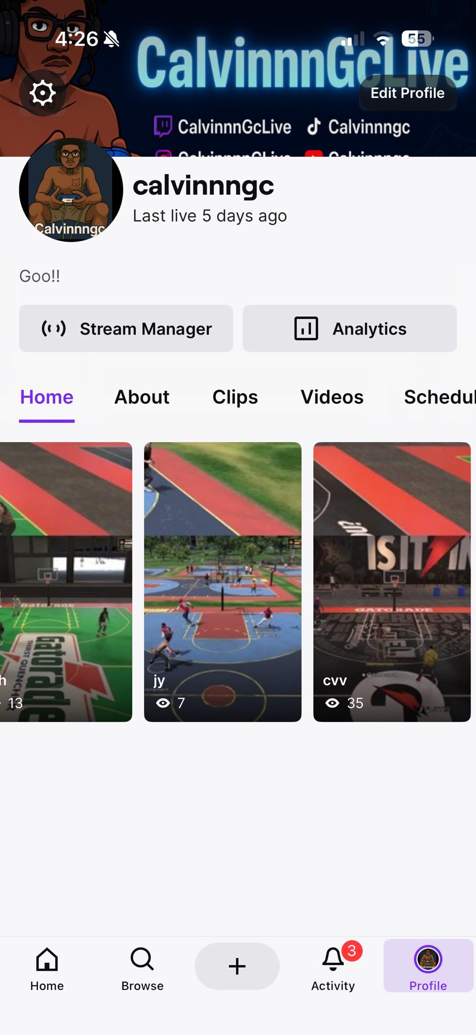 Go add me on twitch I be live alot ! | Facebook