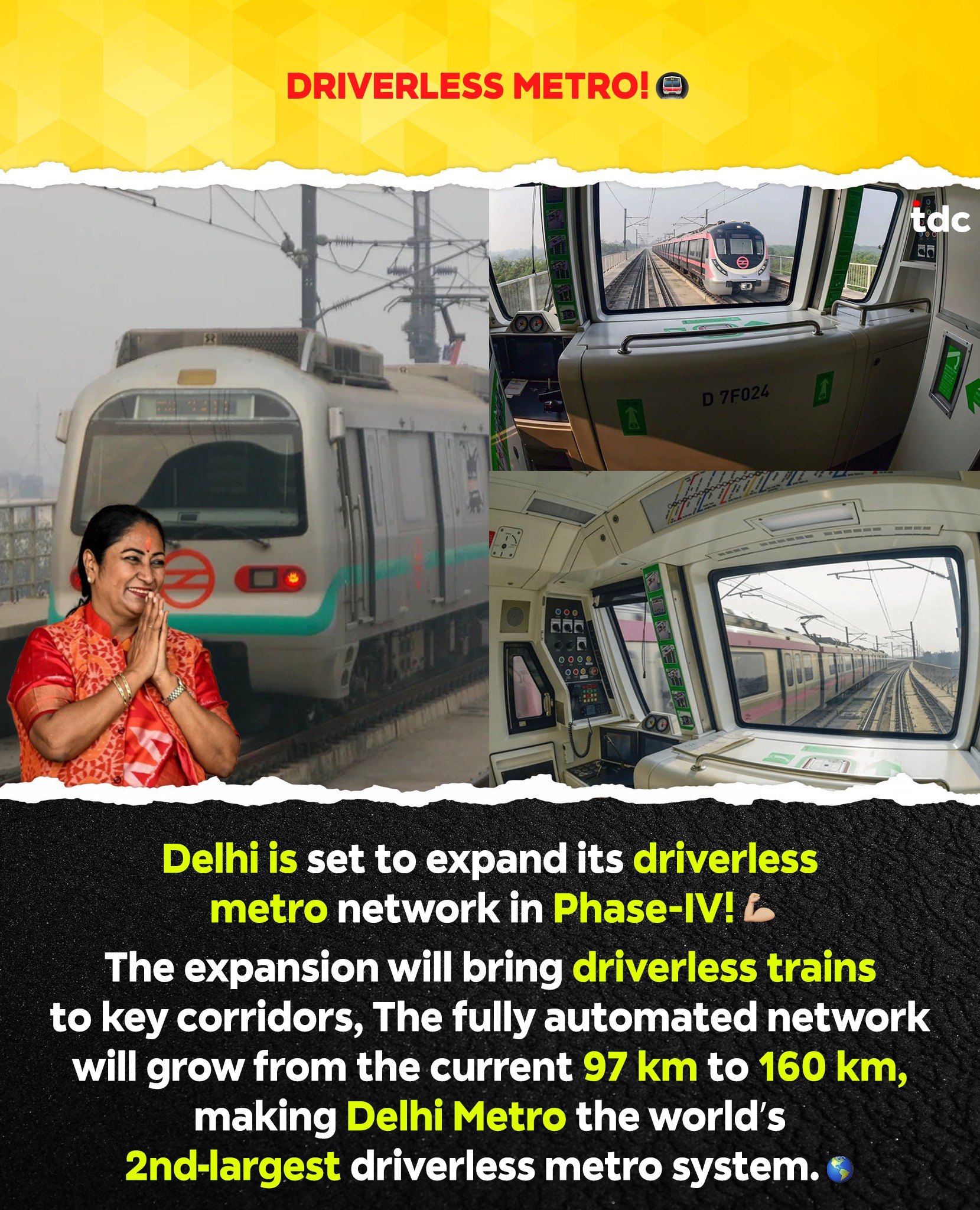 🇮🇳 Delhi Metro to Expand Driverless... - The Desi Chronicles | Facebook