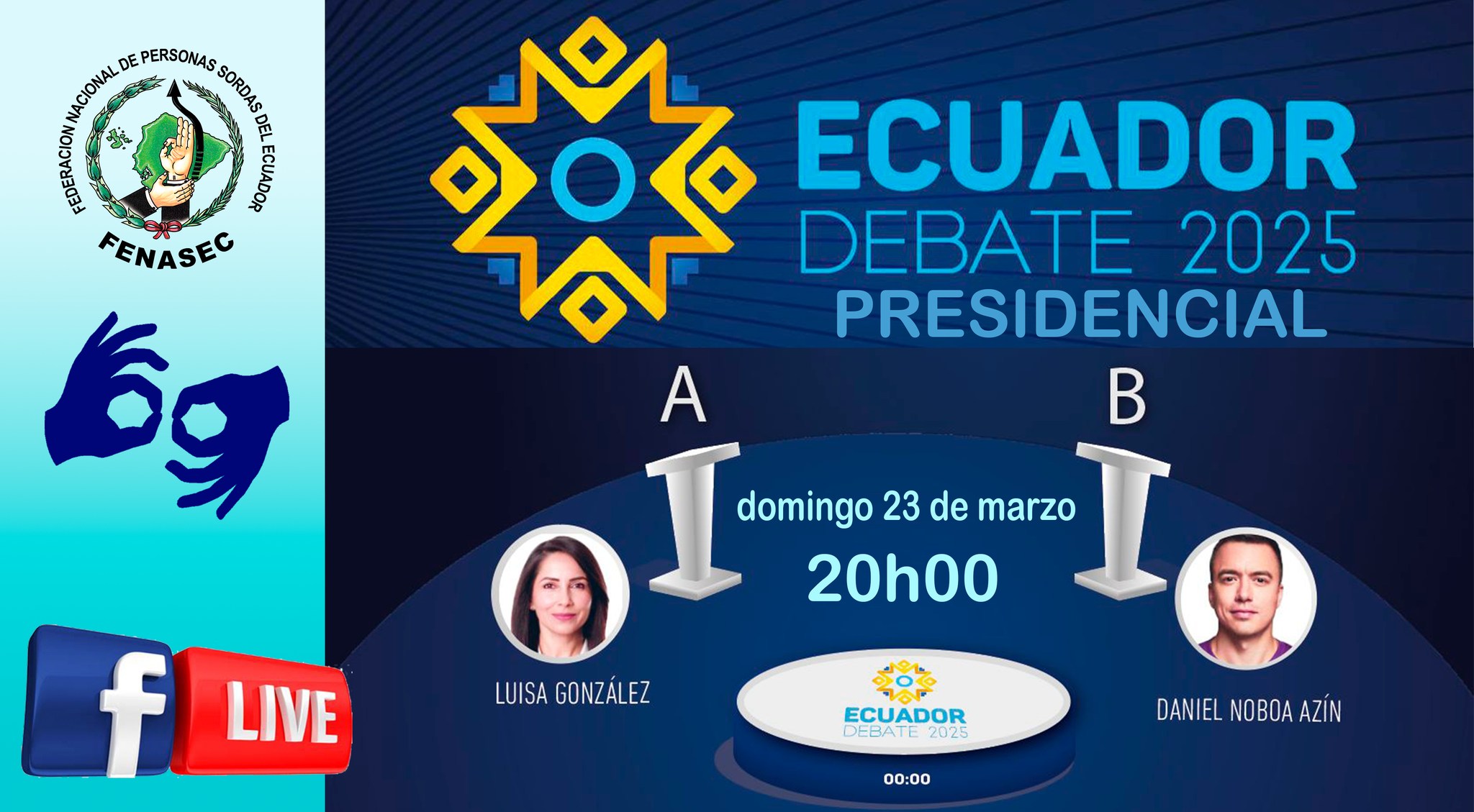 Fenasec - DEBATE PRESIDENCIAL 2025 | Facebook