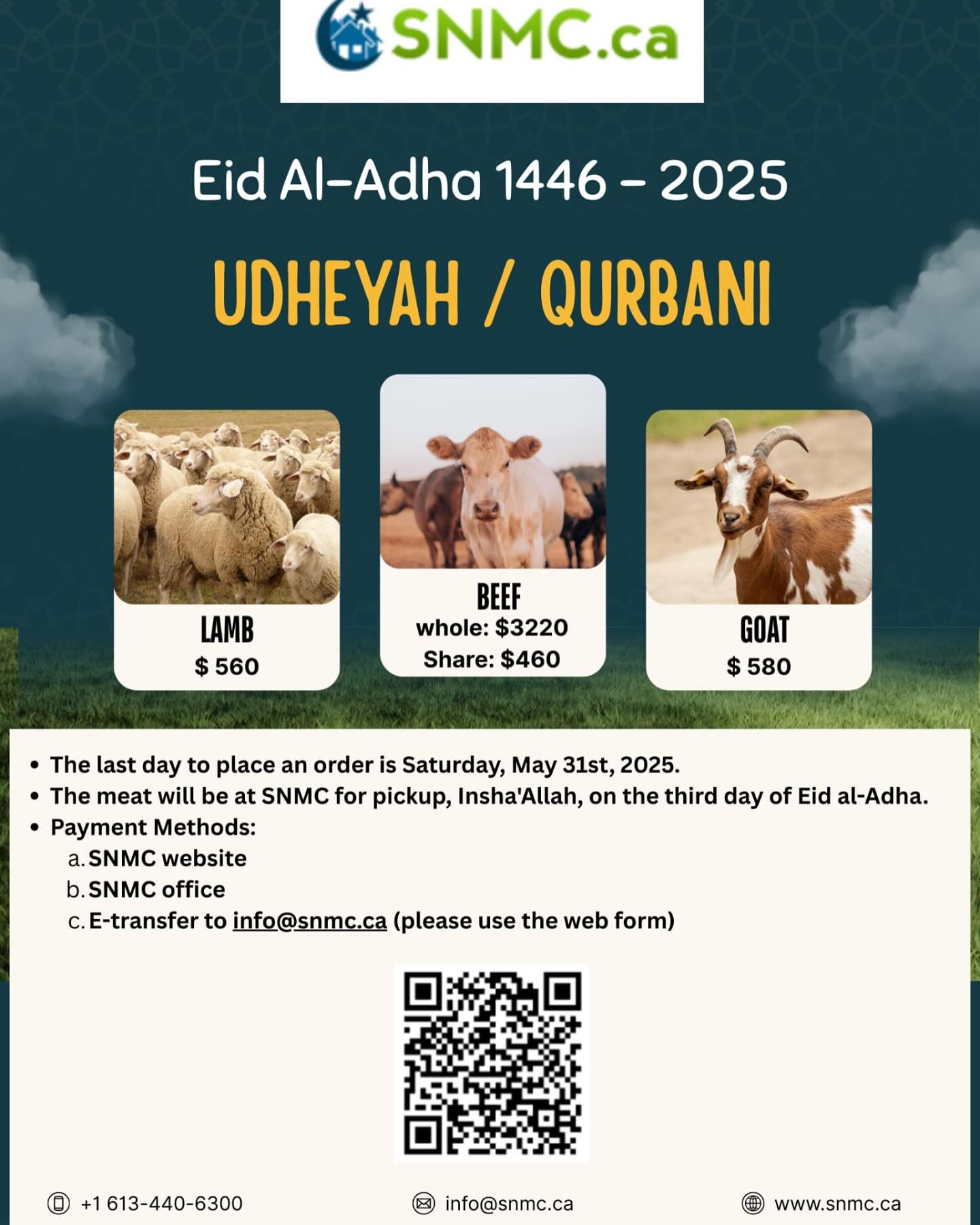 SNMC.ca - Assalam Alaikum, SNMC is pleased to coordinate your Udheya ...
