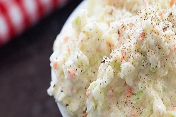 Coleslaw recipe with Hellman's mayonnaise and cream