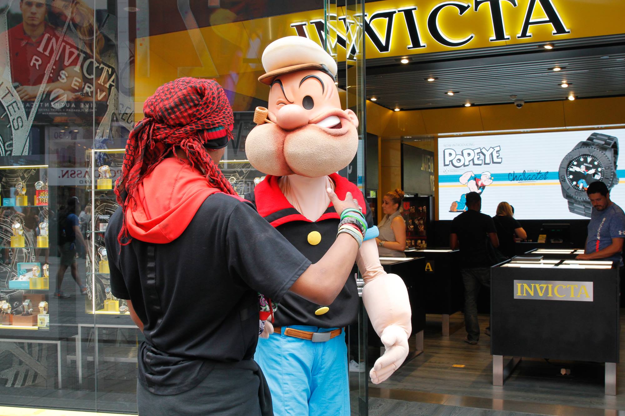 Invicta Stores. - Popeye shows off the latest #Invicta Character 