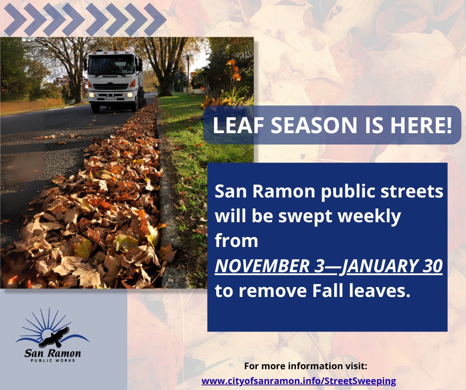 🍂 REMINDER: Fall Street... - City of San Ramon Public Works | Facebook