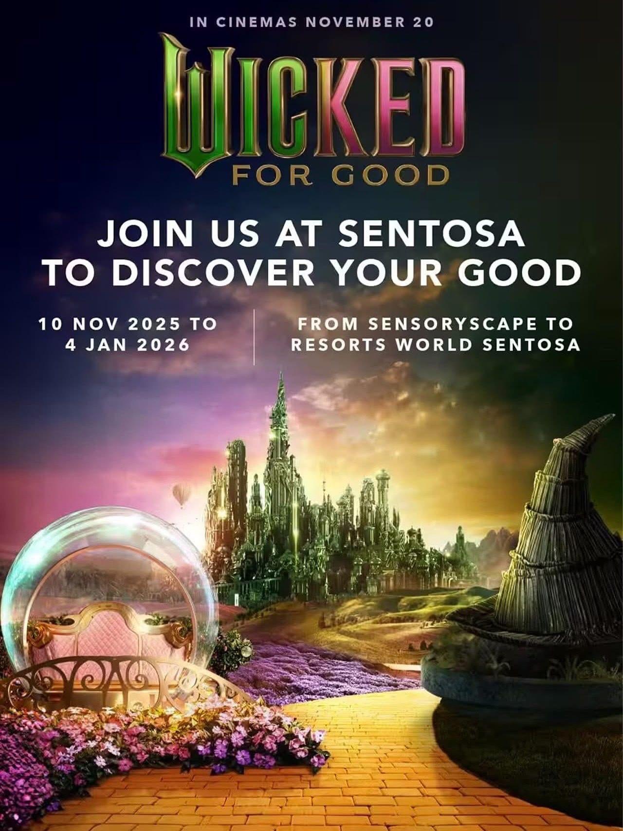 From November 10, 2025, to January 4, 2026, Universal Studios 