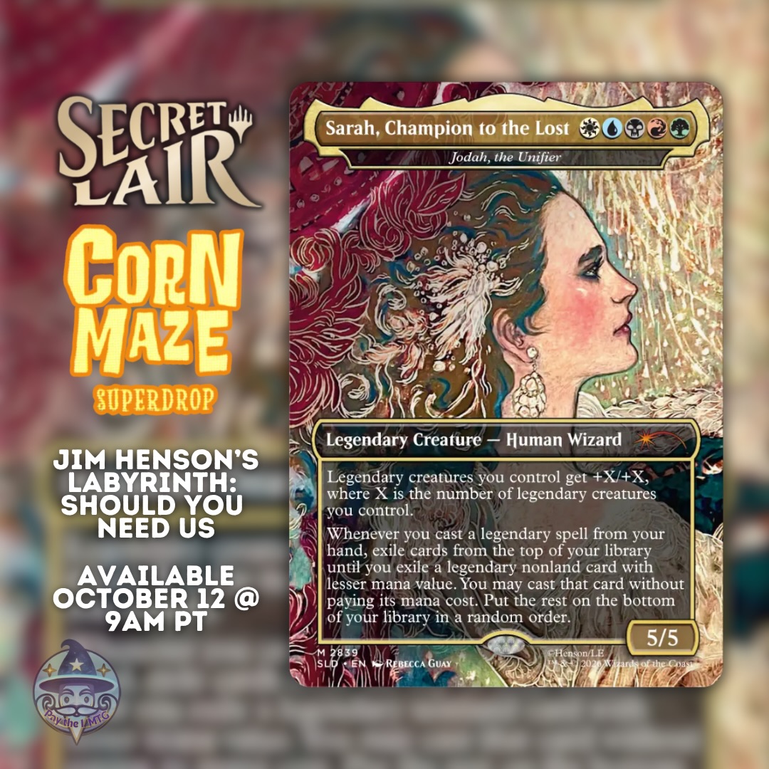 Secret Lair Jim Henson's Labyrinth cards available October 12