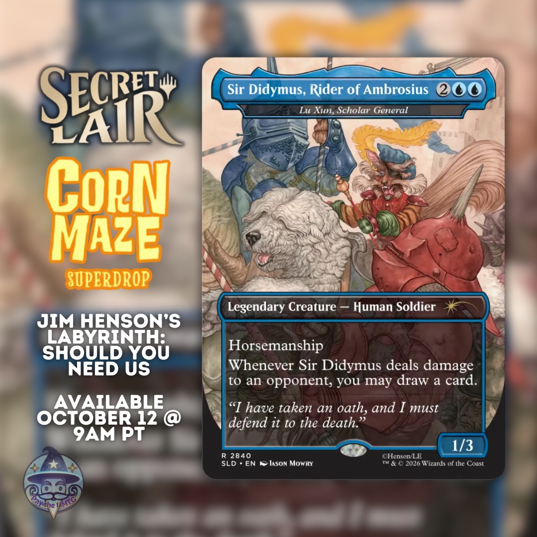 Secret Lair Jim Henson's Labyrinth cards available October 12
