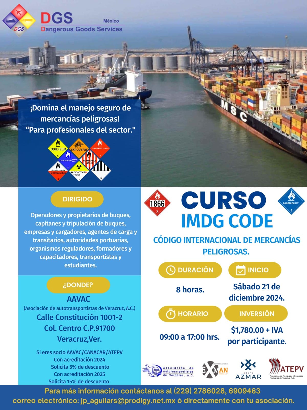 Dangerous Goods Services México - ¡🚢📦 **ÚLTIMO CURSO DEL 2024 DEL ...