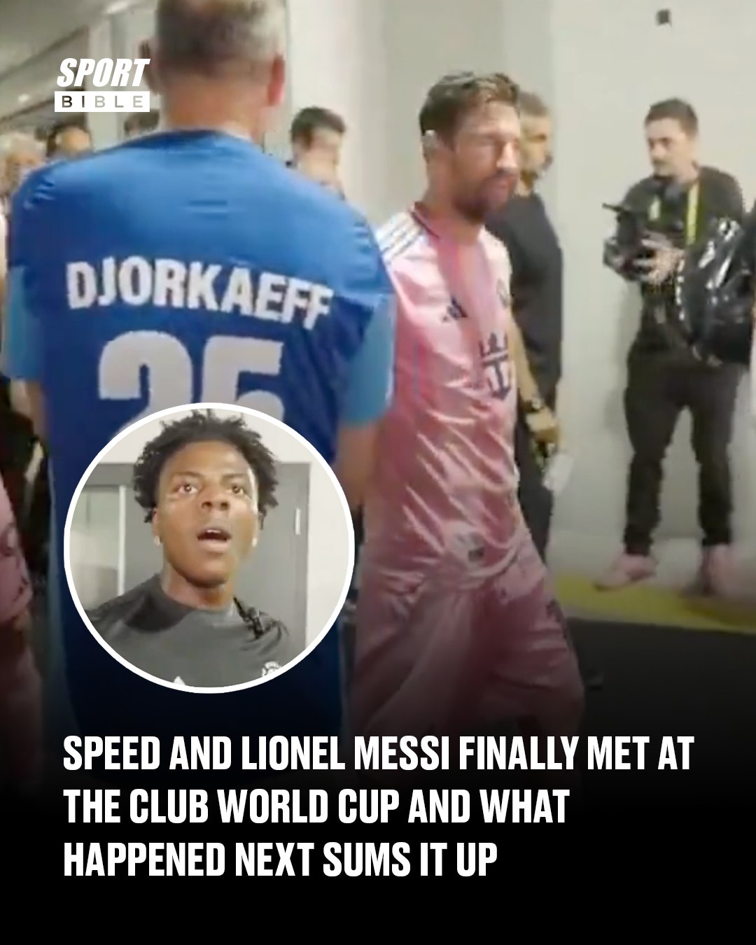 SPORTbible - 🚨 MESSI AND SPEED FINALLY MEET 🚨 It's all been building to ...