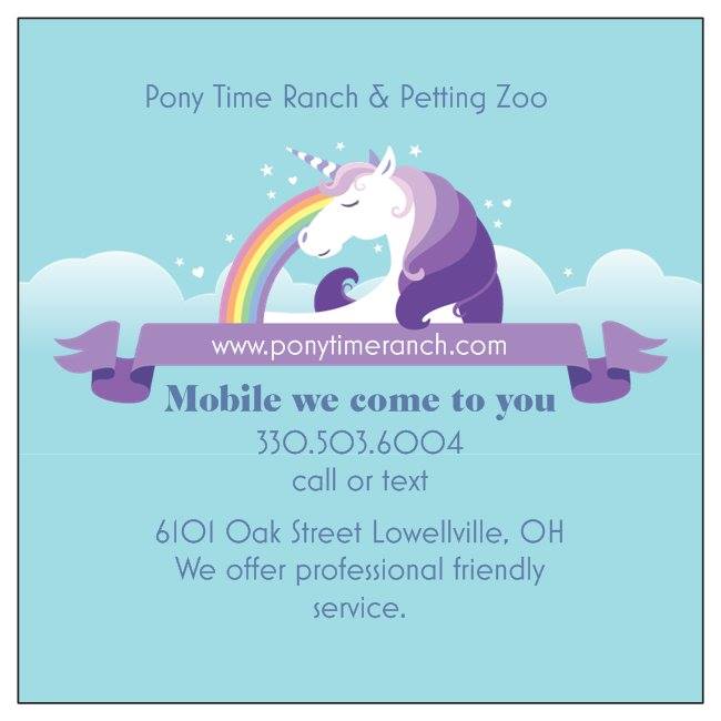 Pony Time Ranch and Mobile Petting Zoo | Lowellville OH