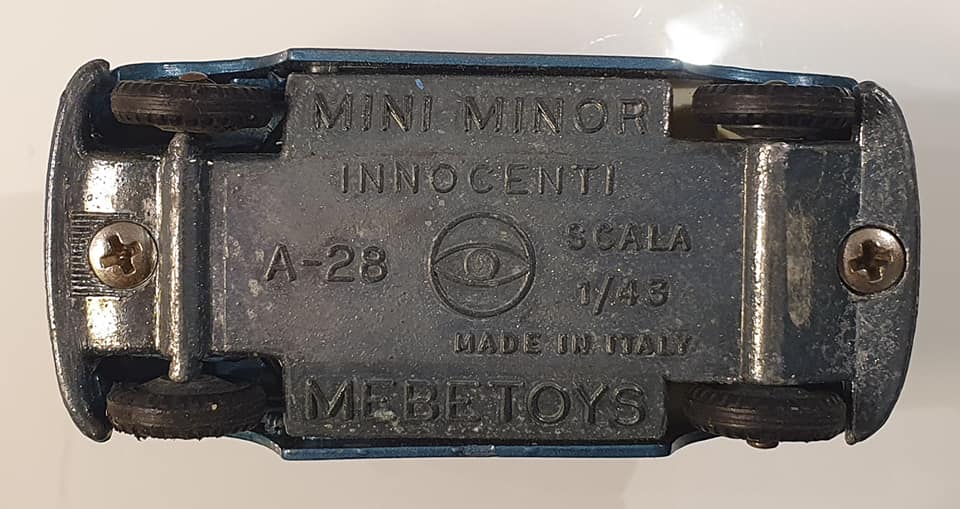 Mebetoys A28 Mini Minor Innocenti 1967 - 1st serie - two different