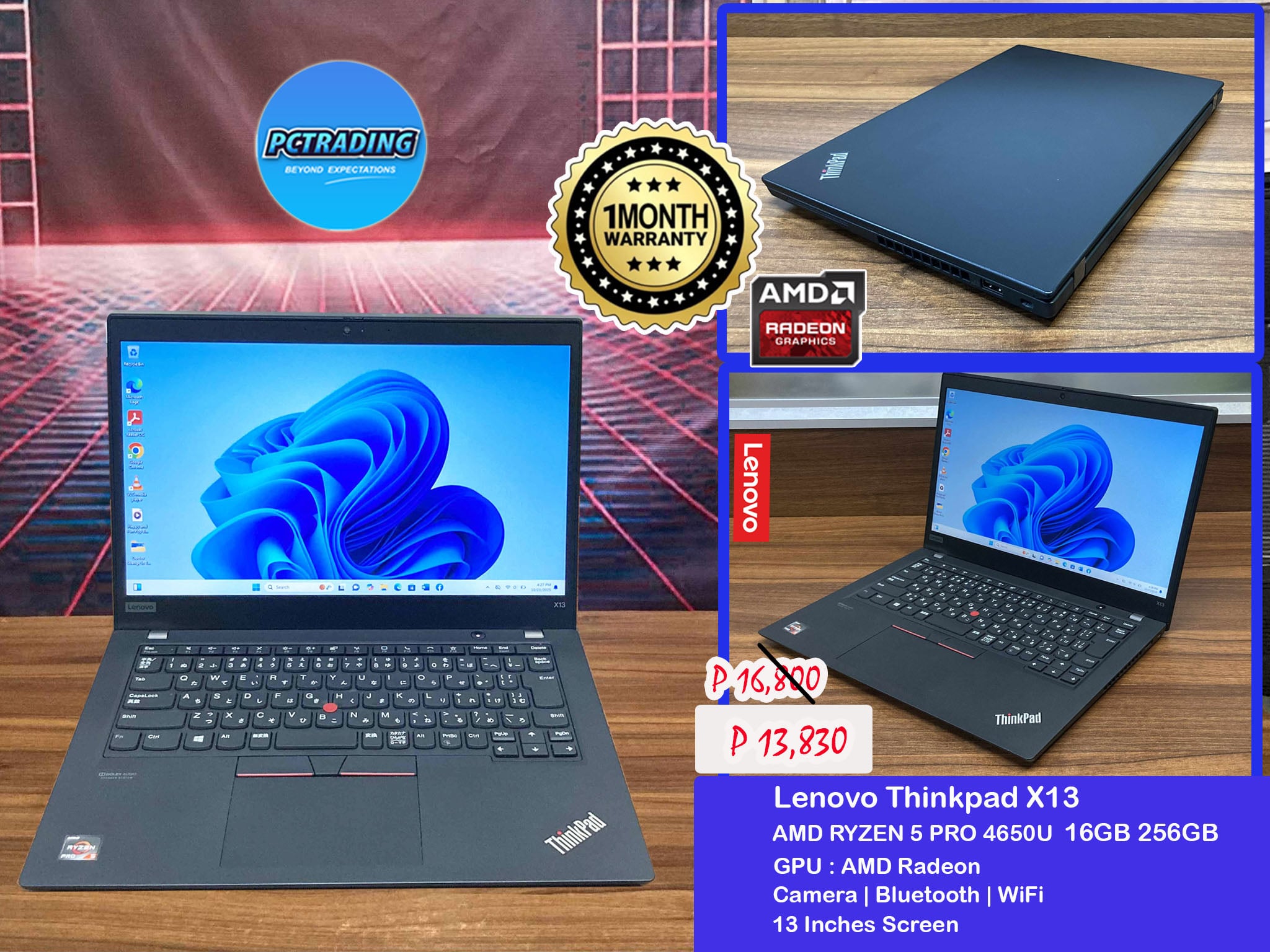 lenovo thinkpad x13 💻⚡ ryzen 5 pro 4650u • amd radeon graphics