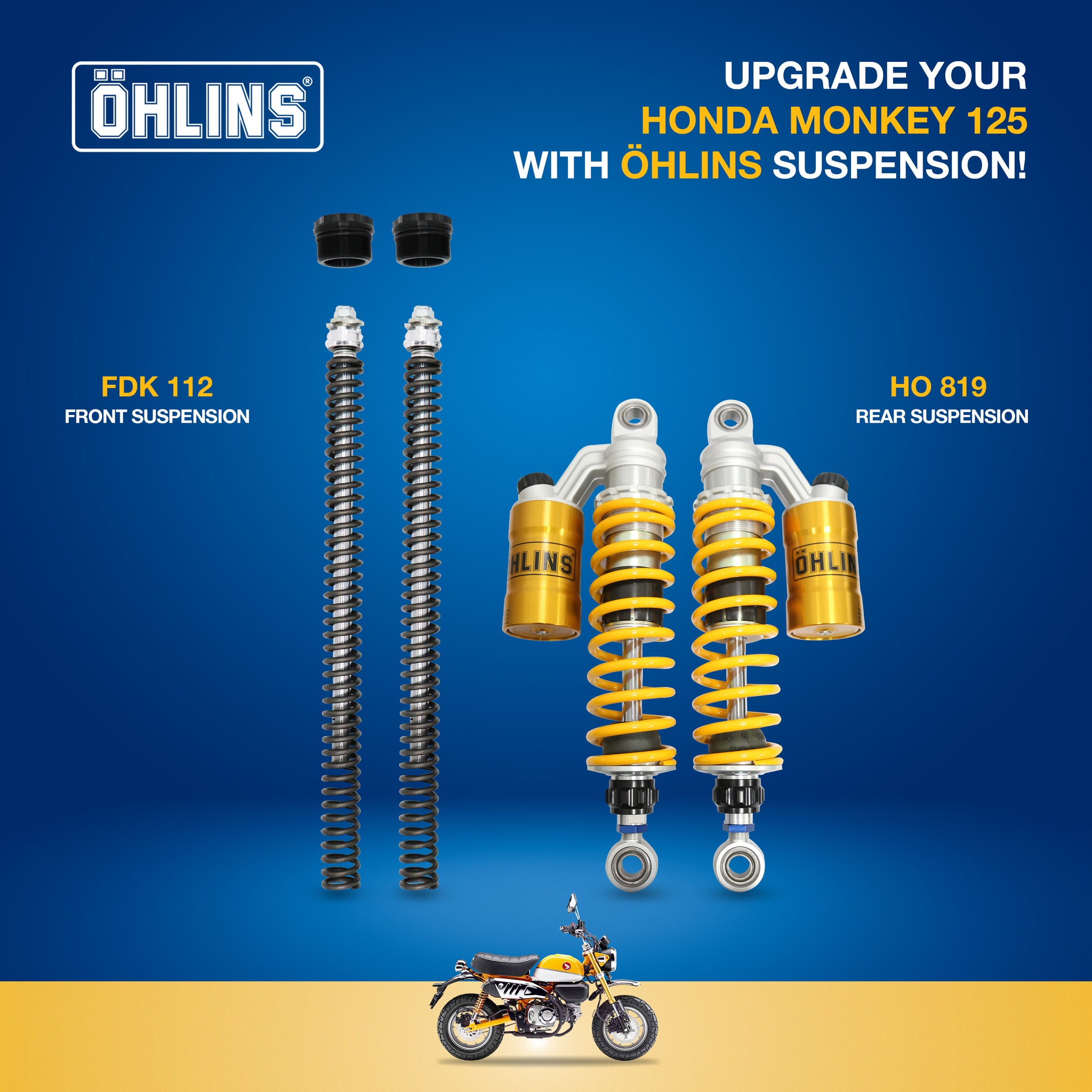 Öhlins - อัพเกรด Honda Monkey ให้ไปได้สุดกว่าที่เคยกับโช้คอัพ Öhlins ...