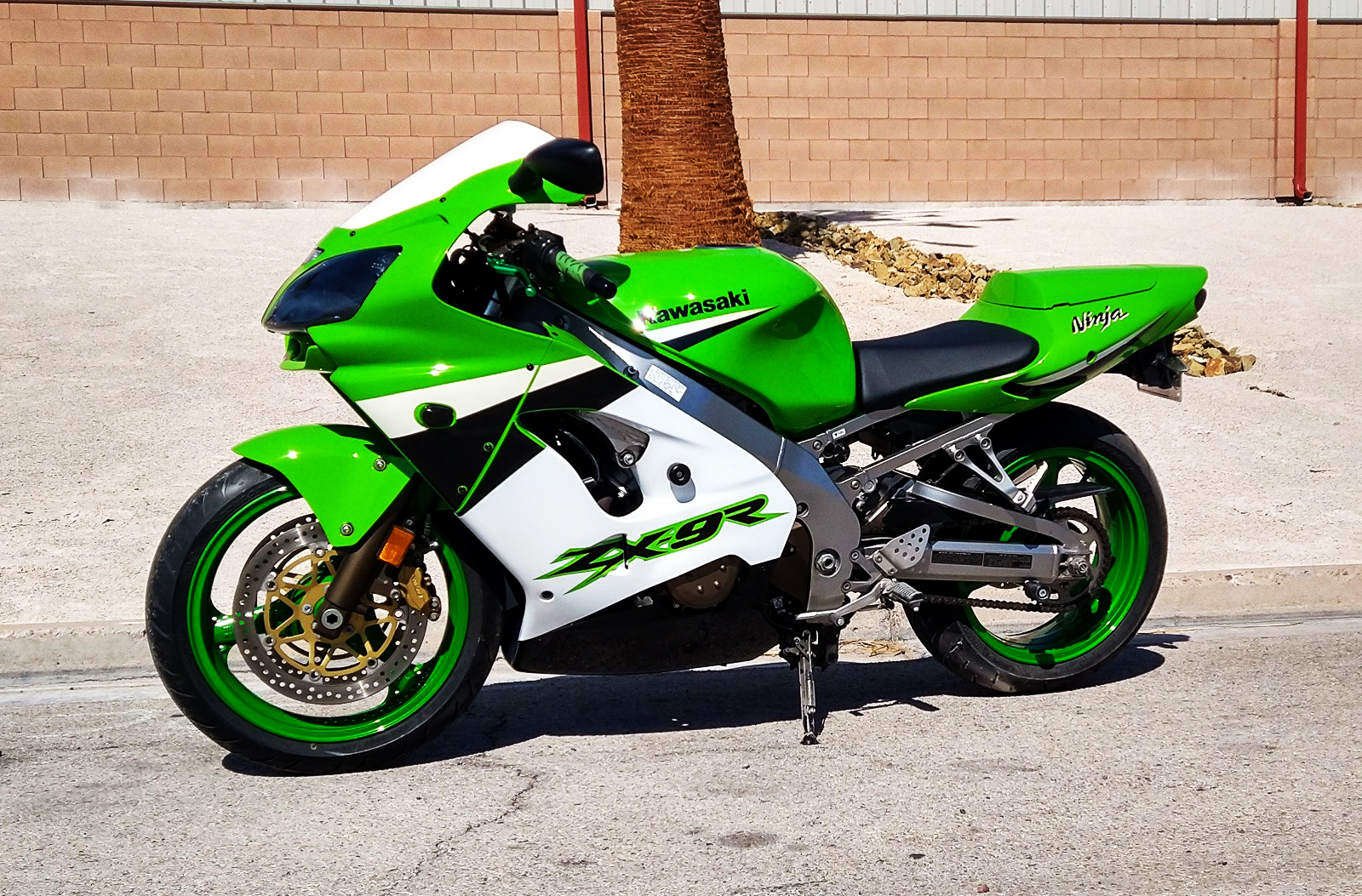ボントボボン⭐︎ Riding the 2003 ZX9R motorcycle