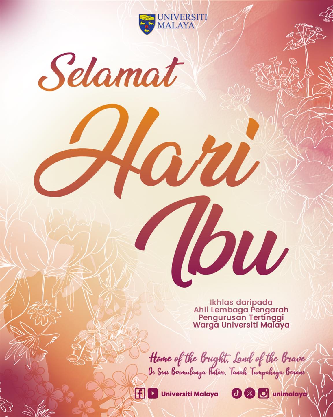 Universiti - Selamat Hari Ibu Kami merakamkan setinggi-tinggi ...