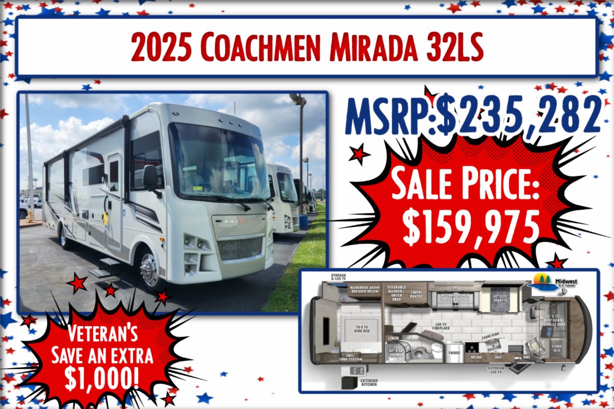 Midwest - 🚨 Save BIG on the 2025 Coachmen Mirada 32LS! 🚨 Luxury ...