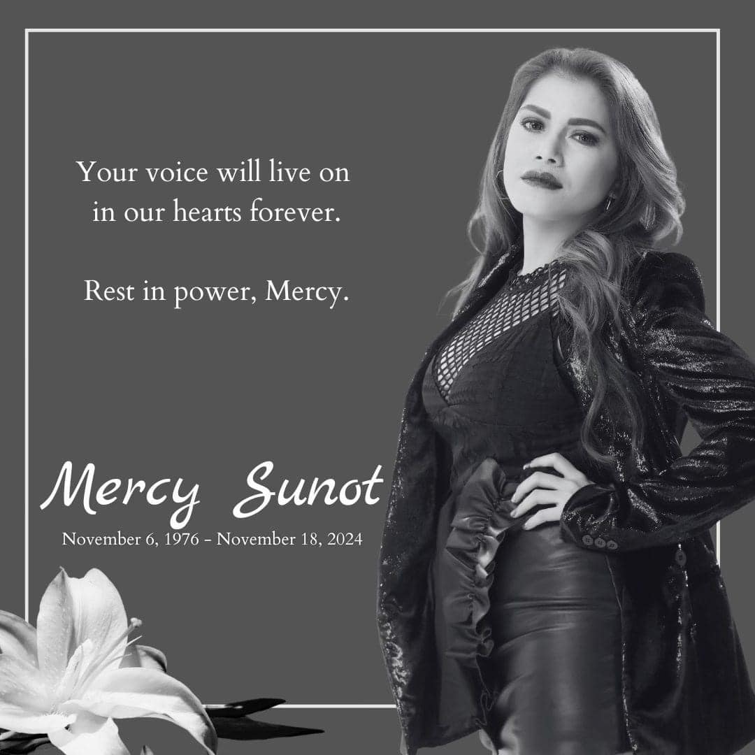 MJ Felipe - THIS JUST IN: Mercy Sunot, one of the lead...