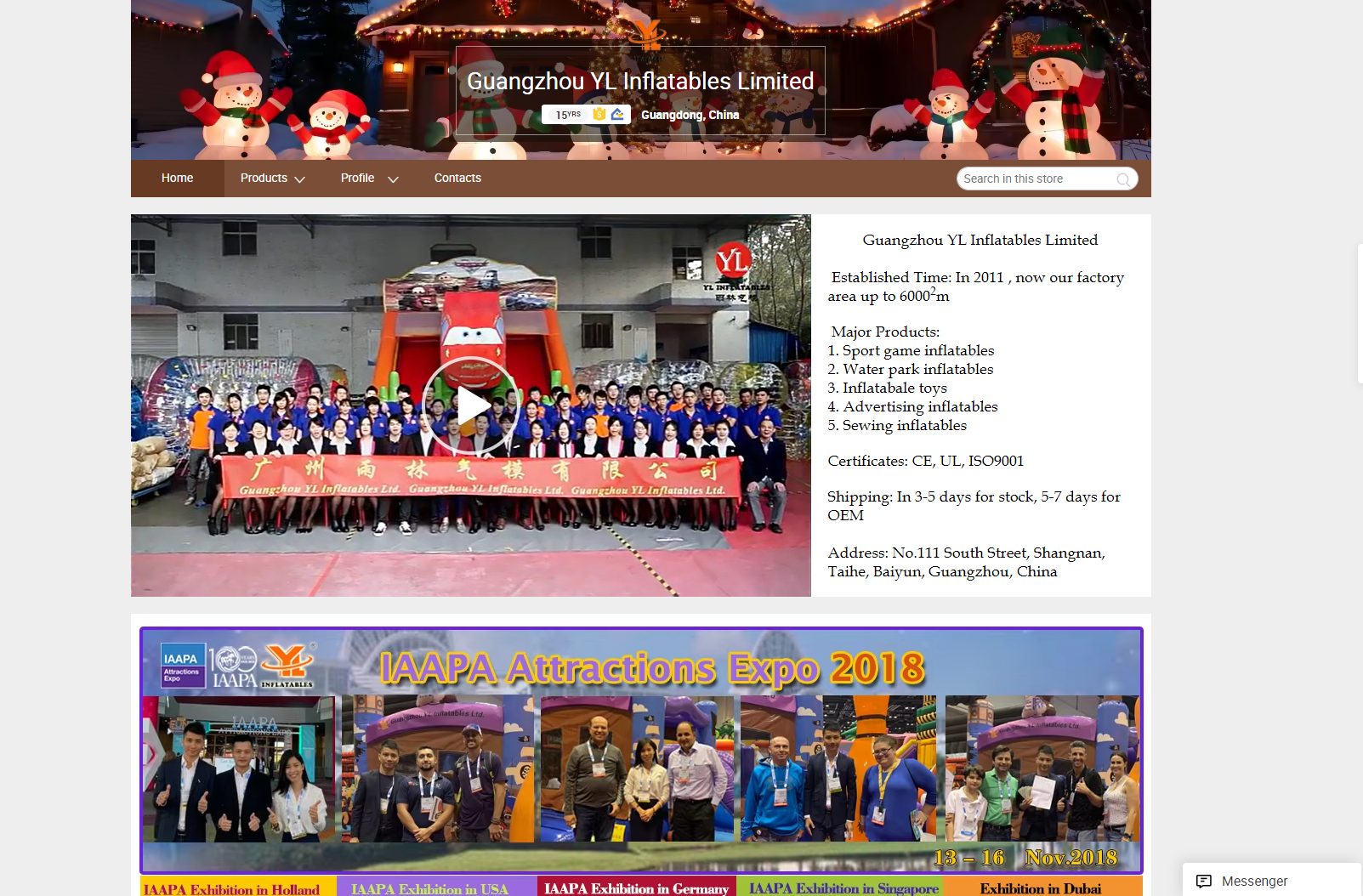 Guangzhou YL Inflatables Limited | Guangzhou
