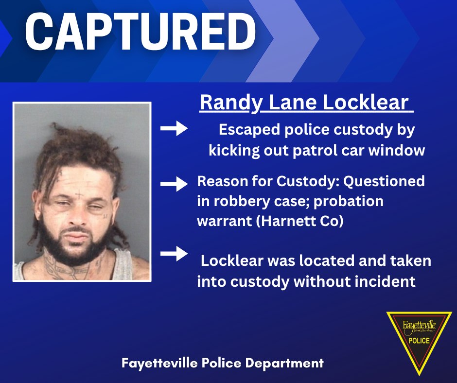 | Offender Captured... - Fayetteville Police Department | Facebook