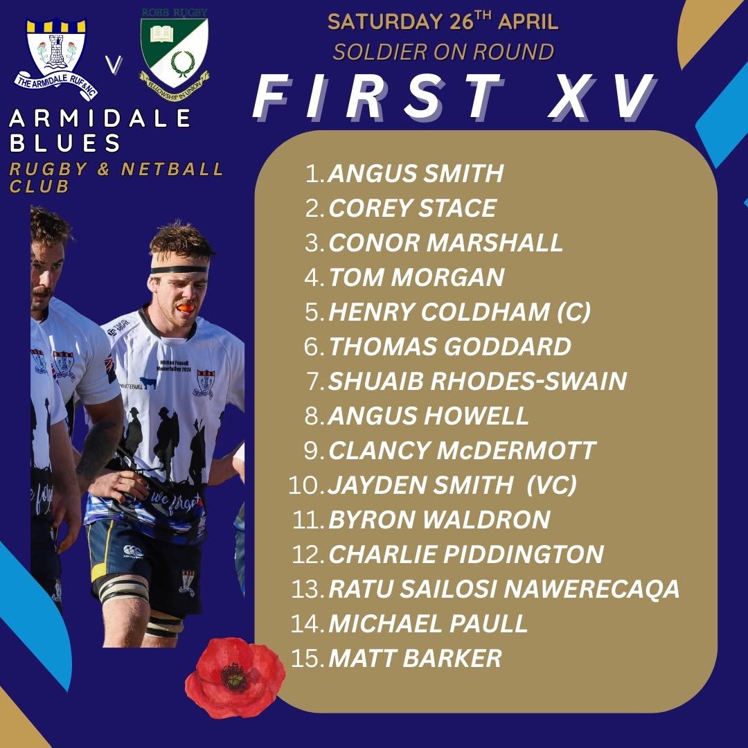 Team Lists ahead... - Armidale Blues Rugby and Netball Club | Facebook