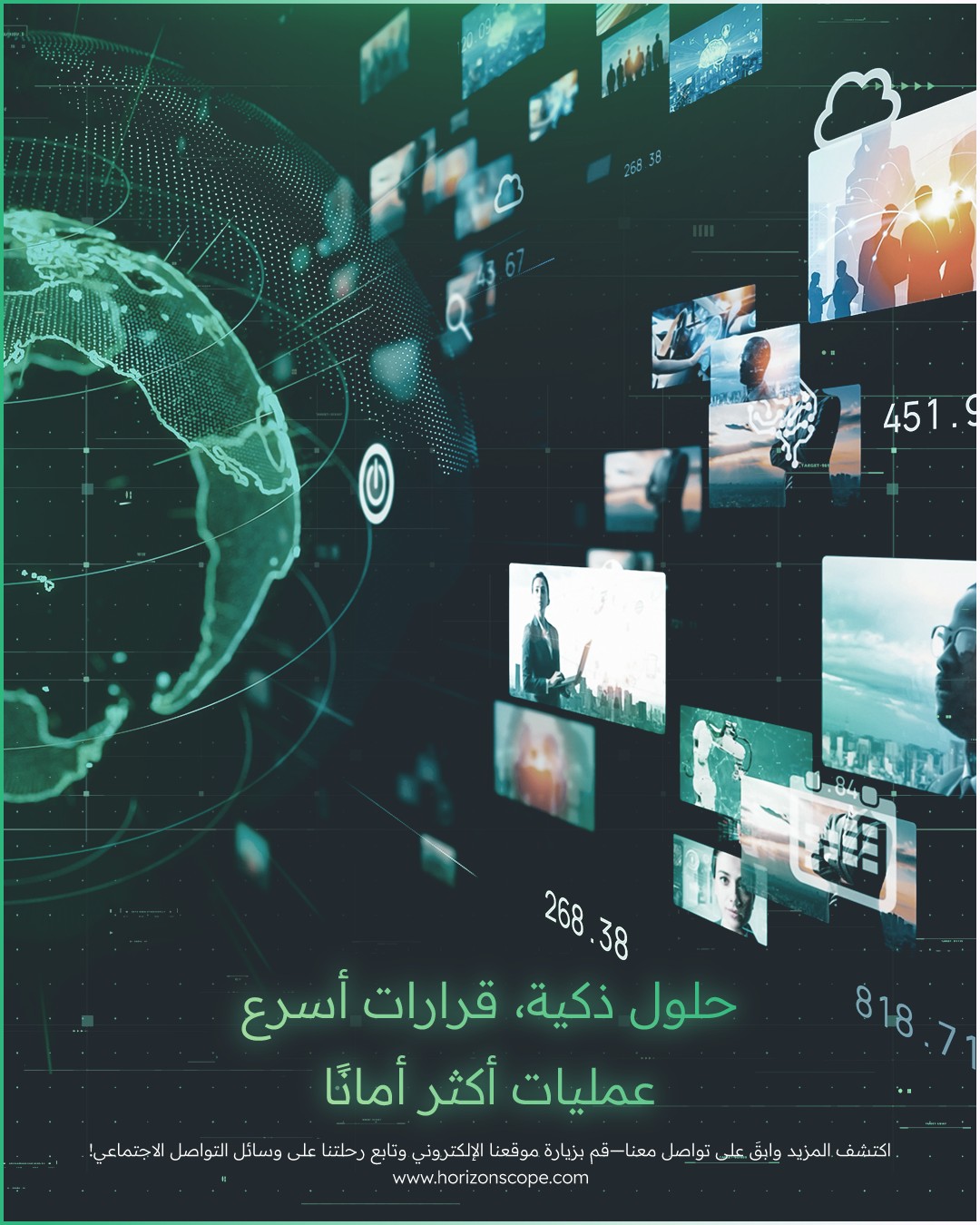 حلول ذكية... قرارات أسرع... عمليات... - Horizon Scope Telecom | Facebook