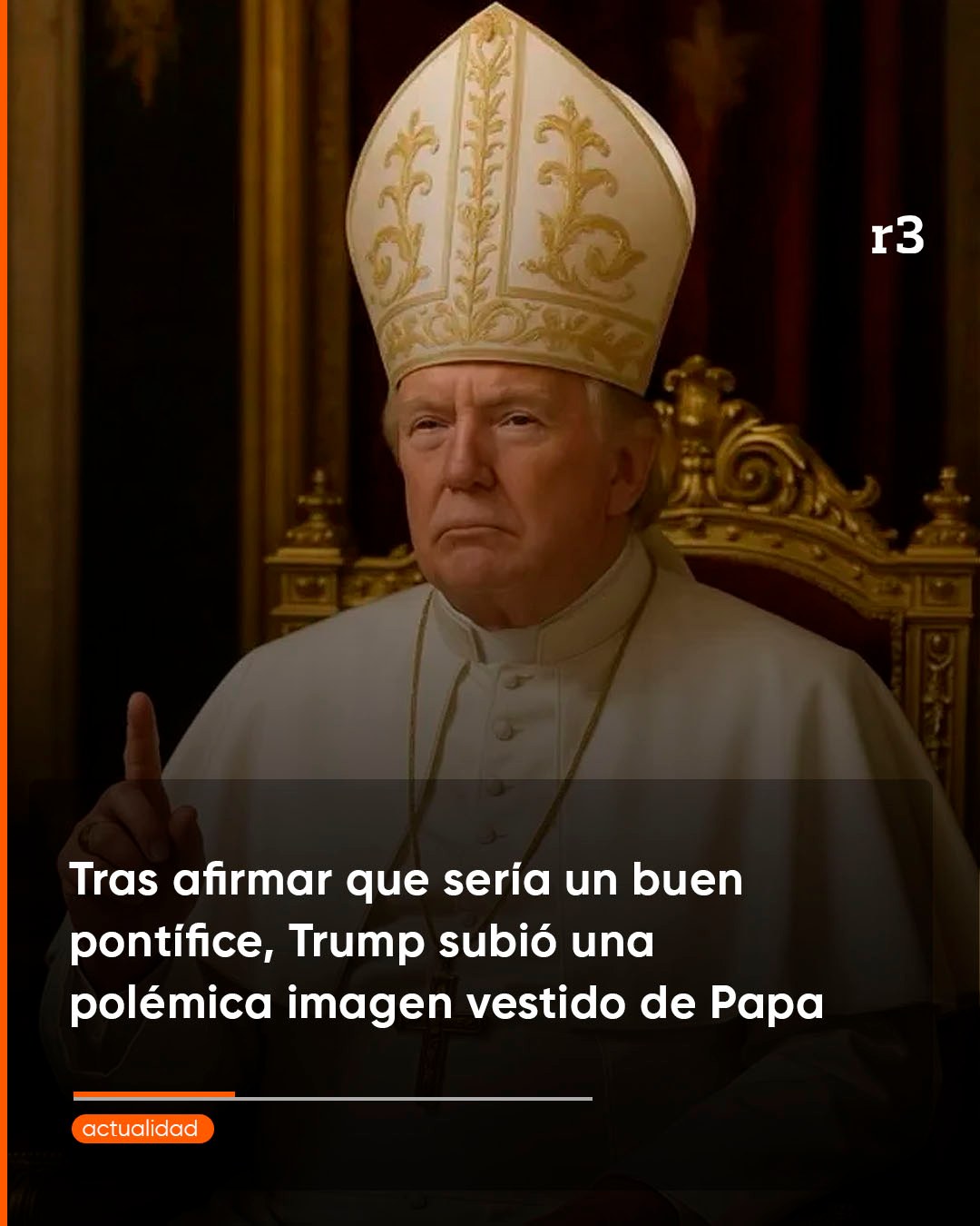 Rosario3 - 📸 TRUMP COMO PAPA: UNA IMAGEN GENERADA POR IA DESATÓ ...