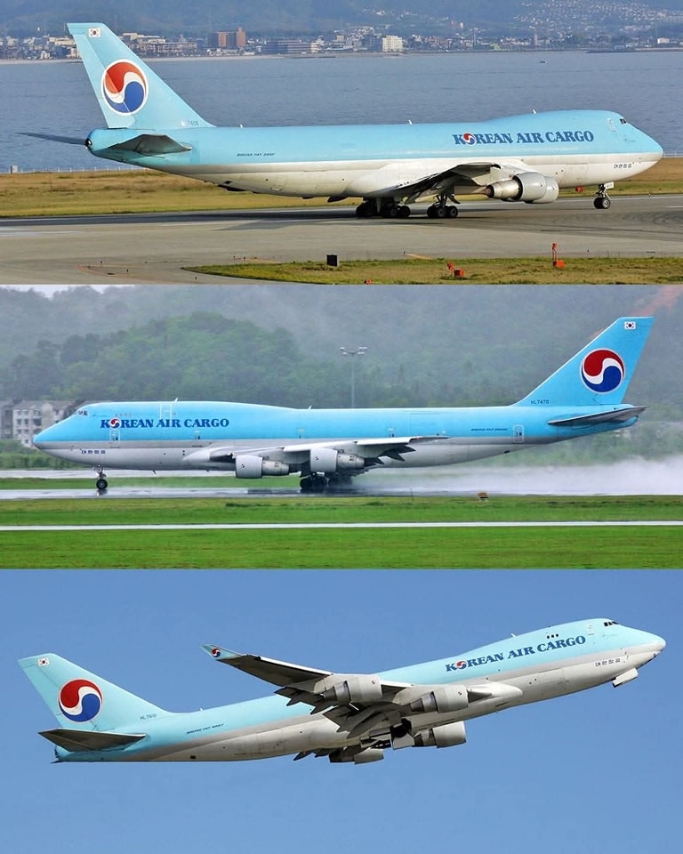Korean Airlines Boeing 747-200; HL7458@ZRH, August 1987 Photo
