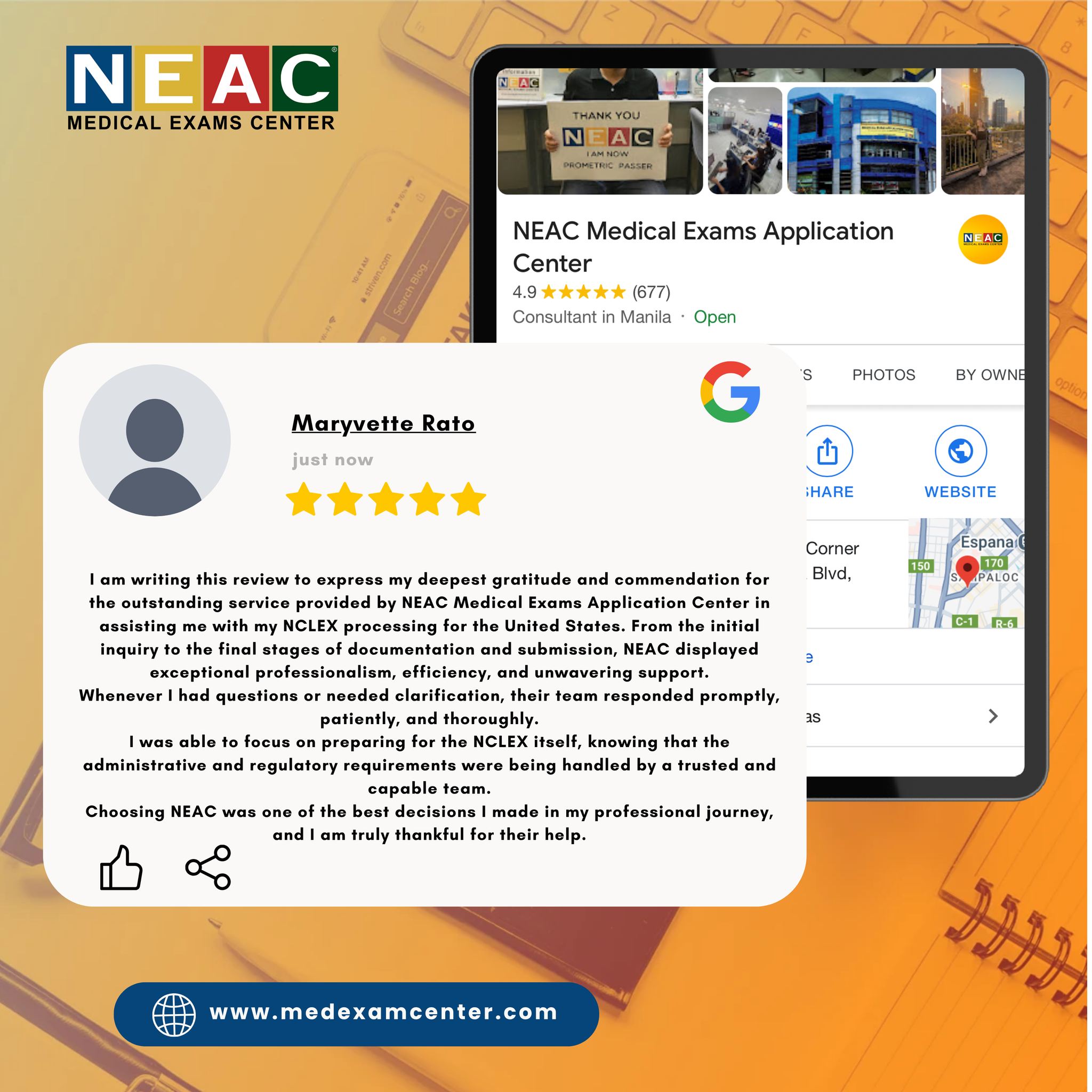 NEAC Medical Exams Application Center | Manila