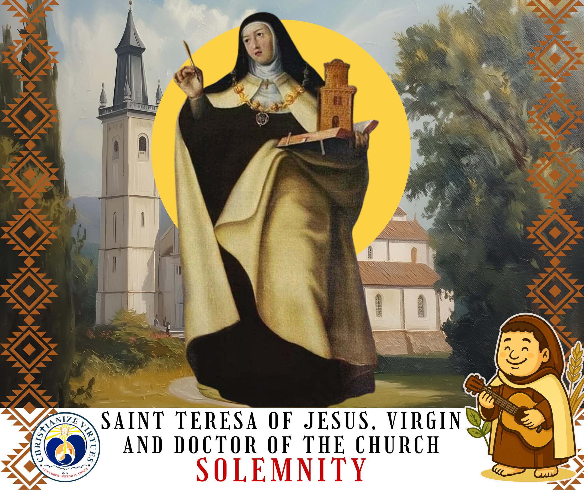 🌼 Feast Day – October 15 Day of... - Christianize Virtues | Facebook