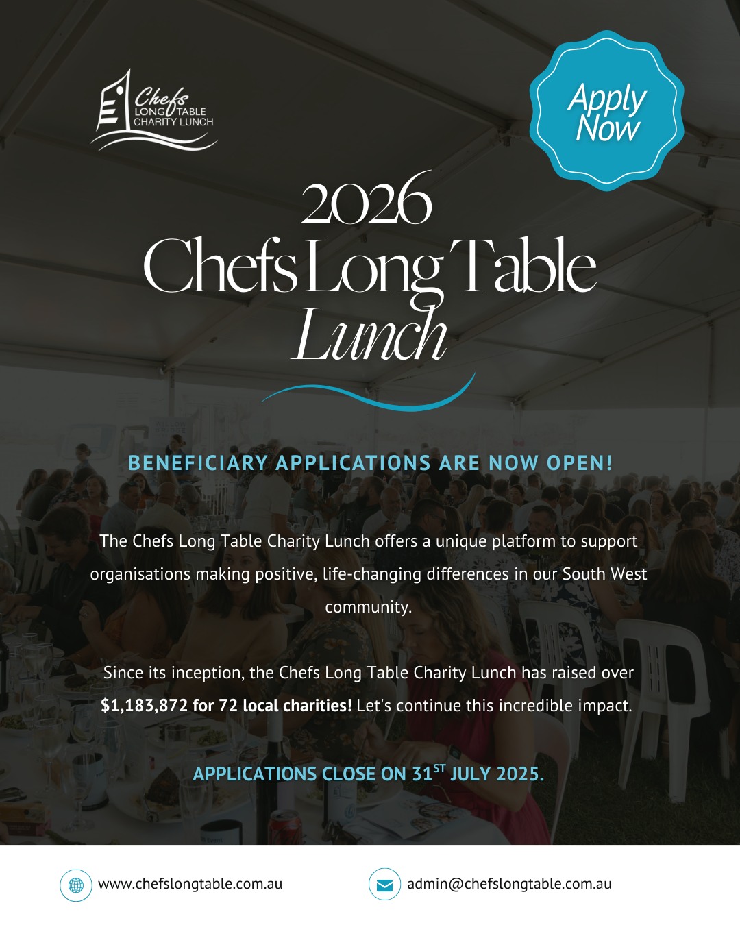 Chefs - Applications are now open to become a beneficiary of the 2026 ...