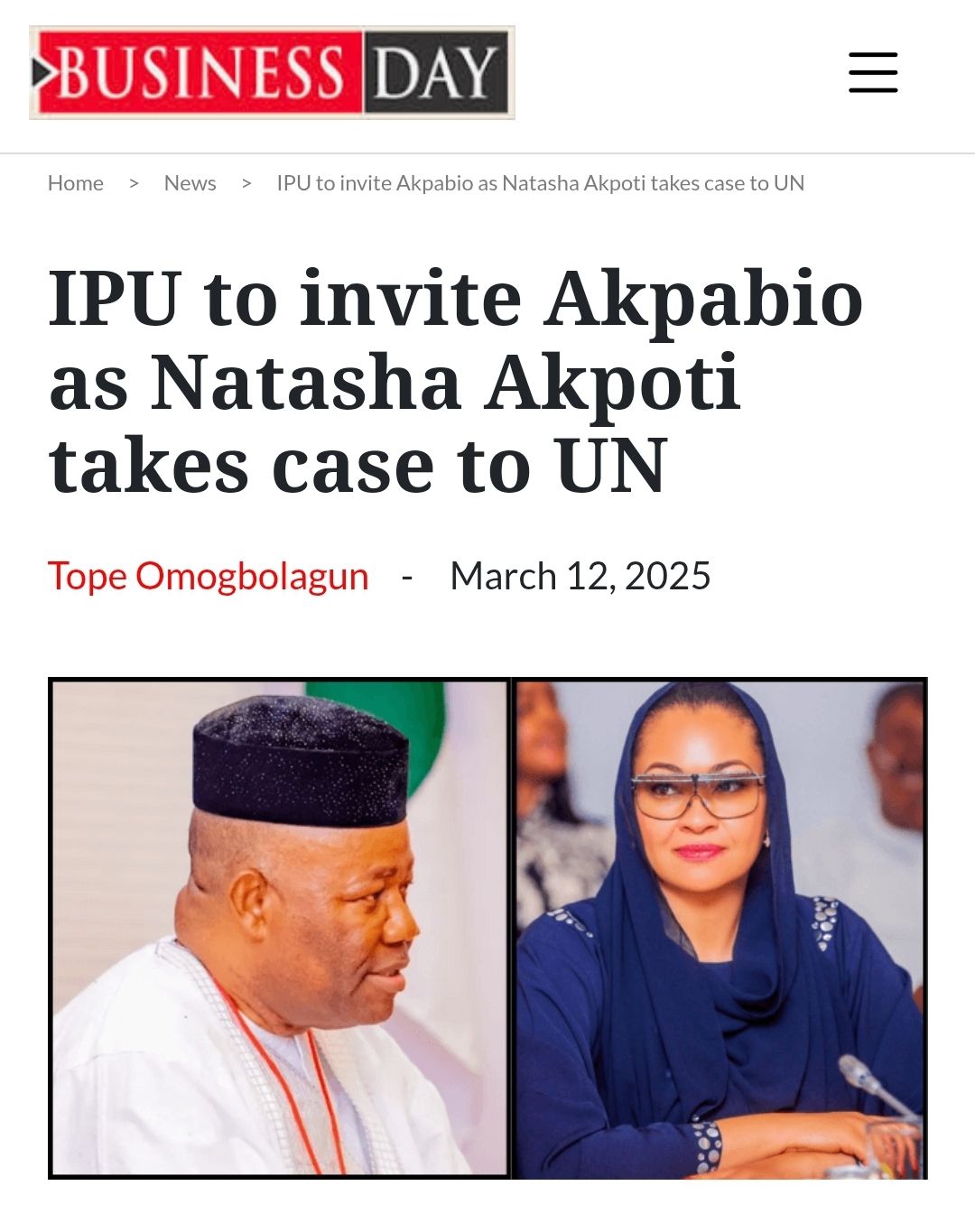 Eculaw - Key Considerations in the Case of Senator Natasha Akpoti ...